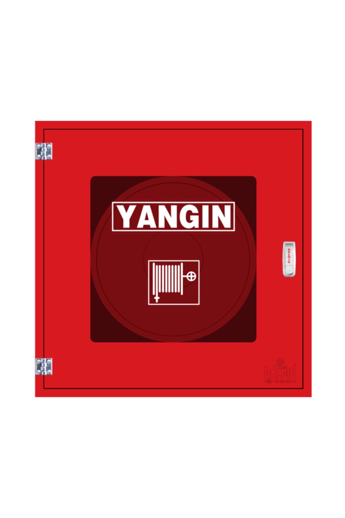 Dalgıç Yangın Dolabı 70x70x23 1'' 30 Mt Kauçuk Hortumlu 1” Vanalı Cam Kapaklı Tüp Bölmesiz En671-1