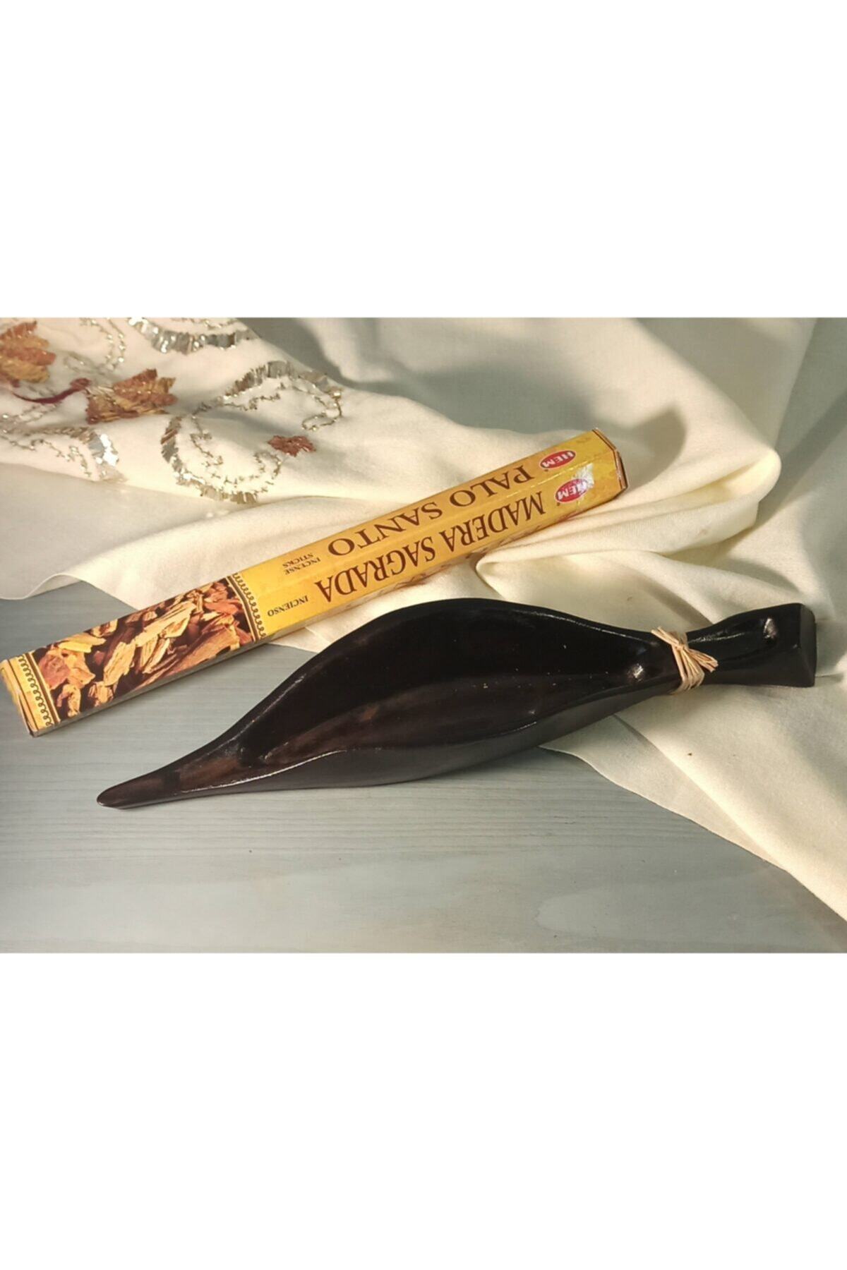 TATALİKA Seramik Yaprak Şeklinde Tütsülük Ve Hem Palo Santo Tütsü