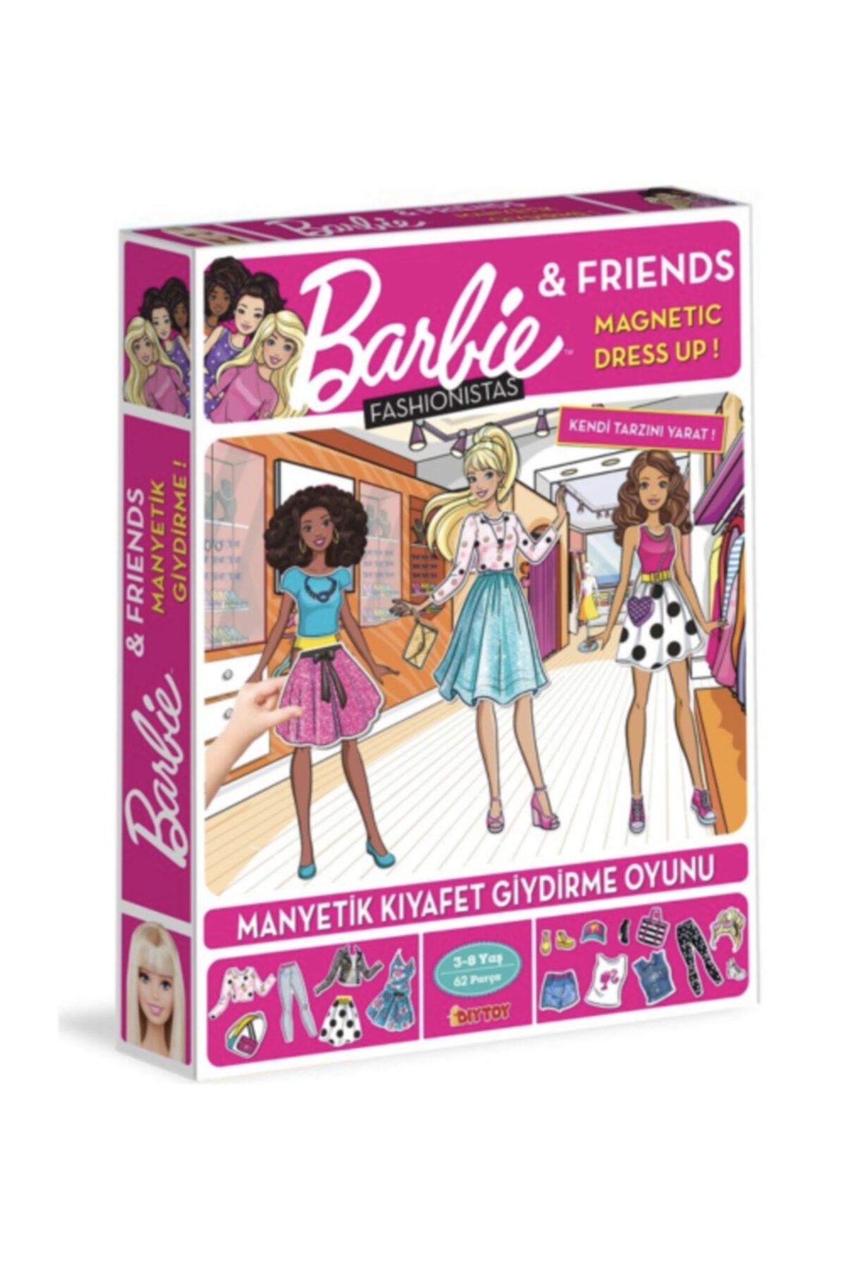 DIYTOY Barbie Dress Up Fashionistas 62 Parça