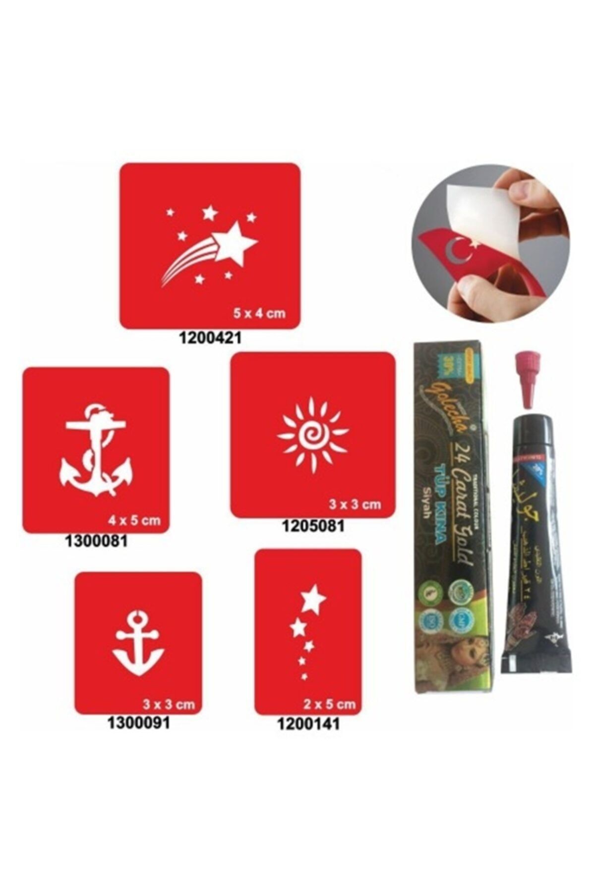 alsepeteavm Doğal Gökyüzü Ve Deniz Desenleri Hint Kınası Ile Geçici Dövme
