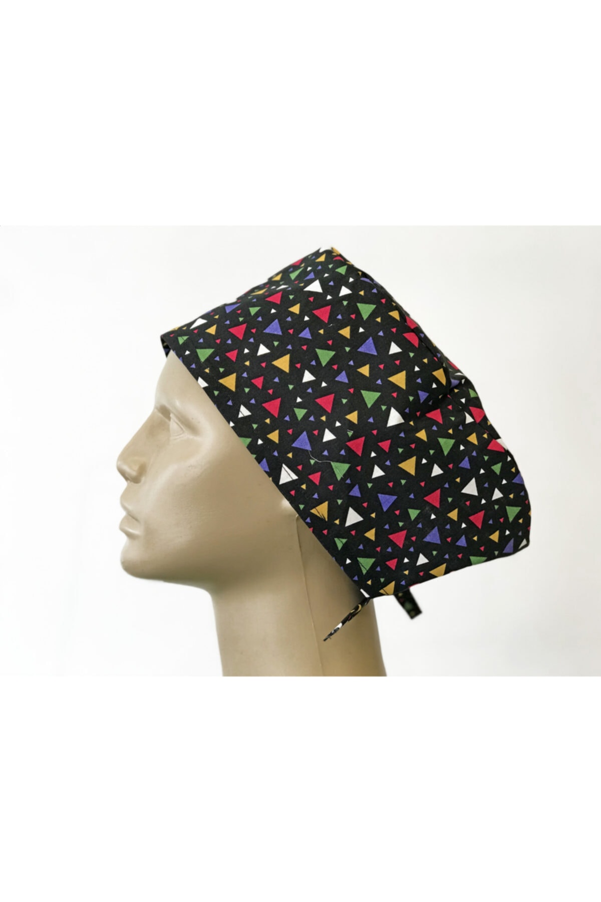 zccn Üçgen Desen - Doktor Hemşire Cerrahi Bone Hastane Bonesi Bandana