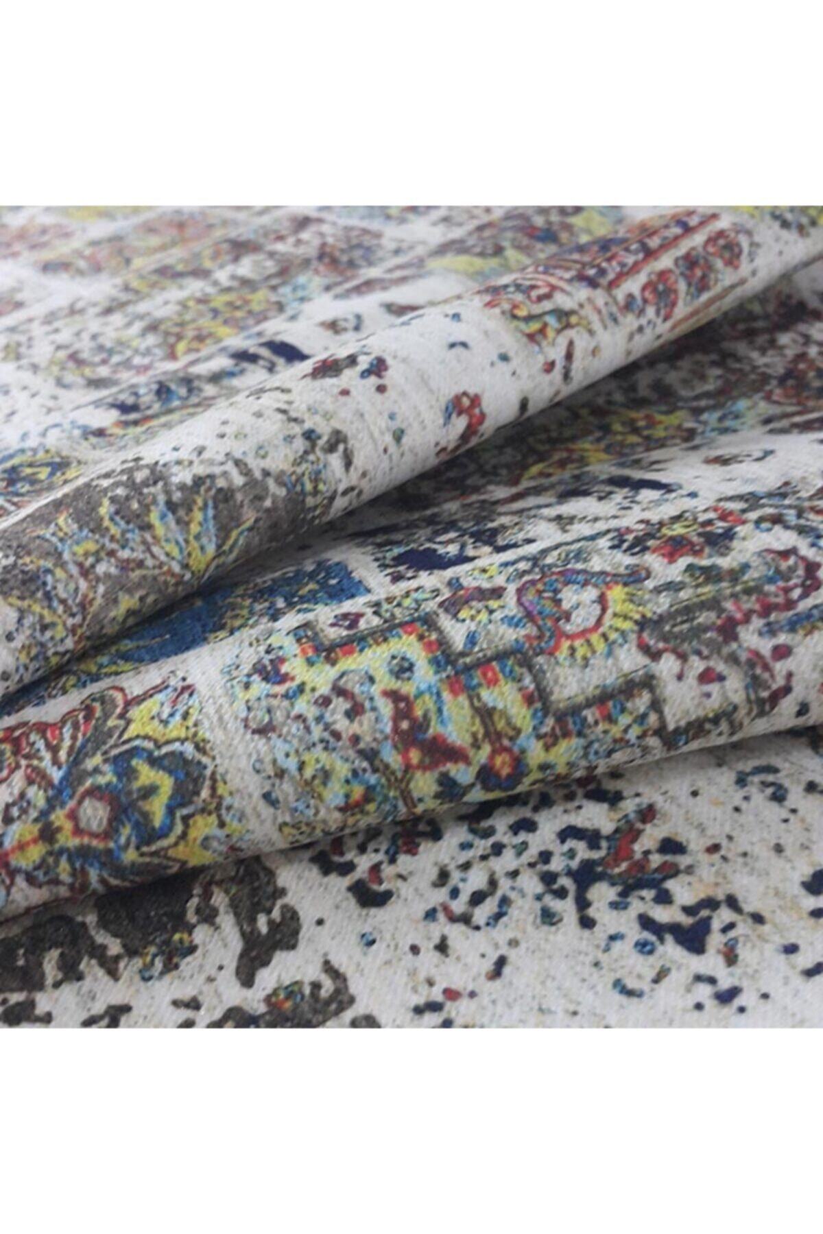 Evimstil Kilim Desenli Döşemelik Kadife Kumaşlar