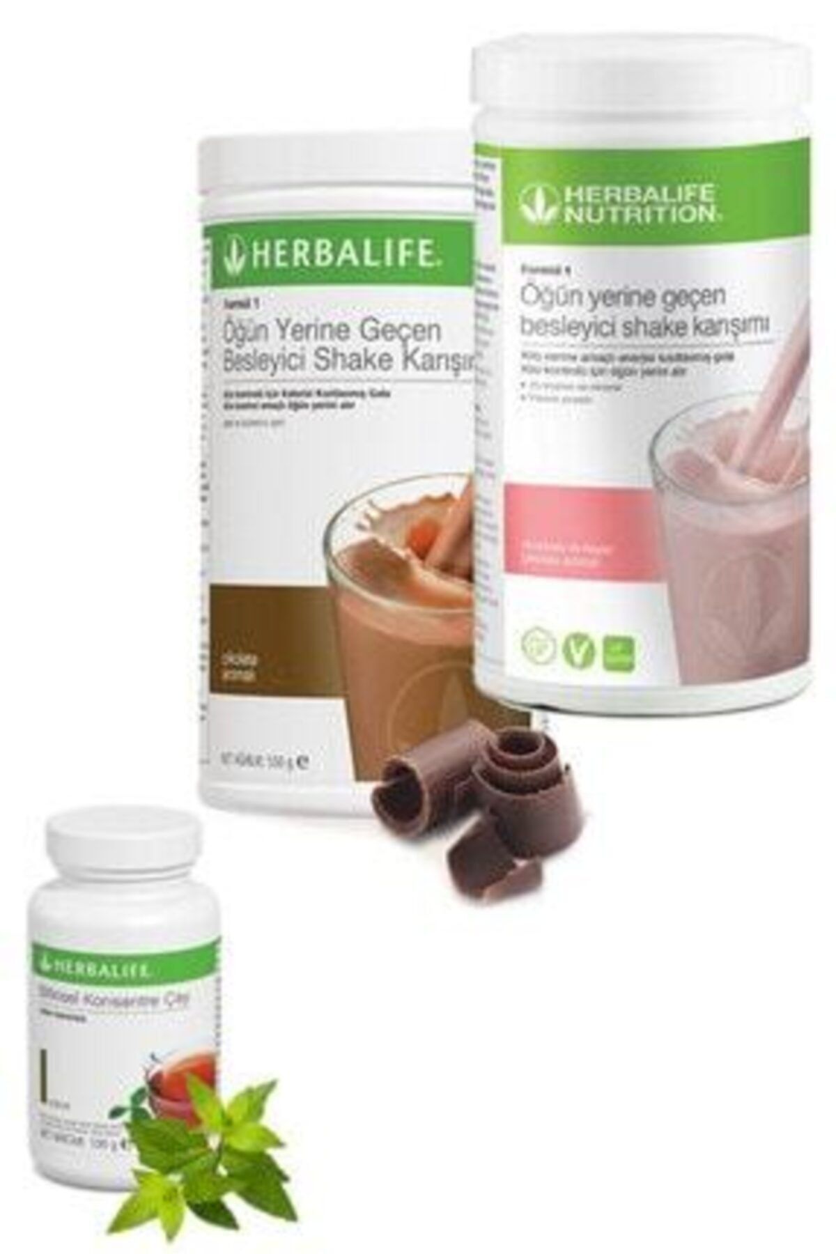 Herbalife Set 1 Adet Çikolatalı Shake 1 Adet Ahudululu Shake Ve 1 Adet Klasik Çay 50 Gr