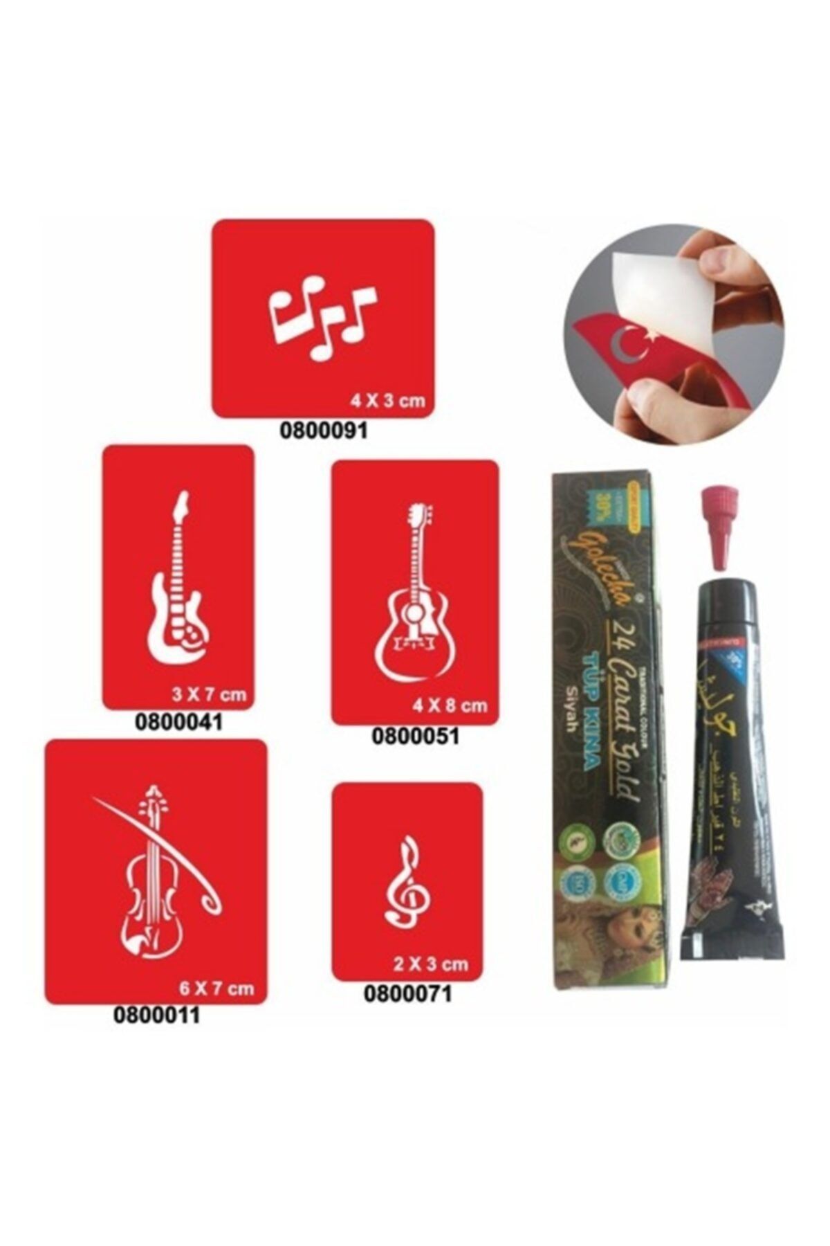 alsepeteavm Doğal Müzik Desenleri Hint Kınası Ile Geçici Dövme