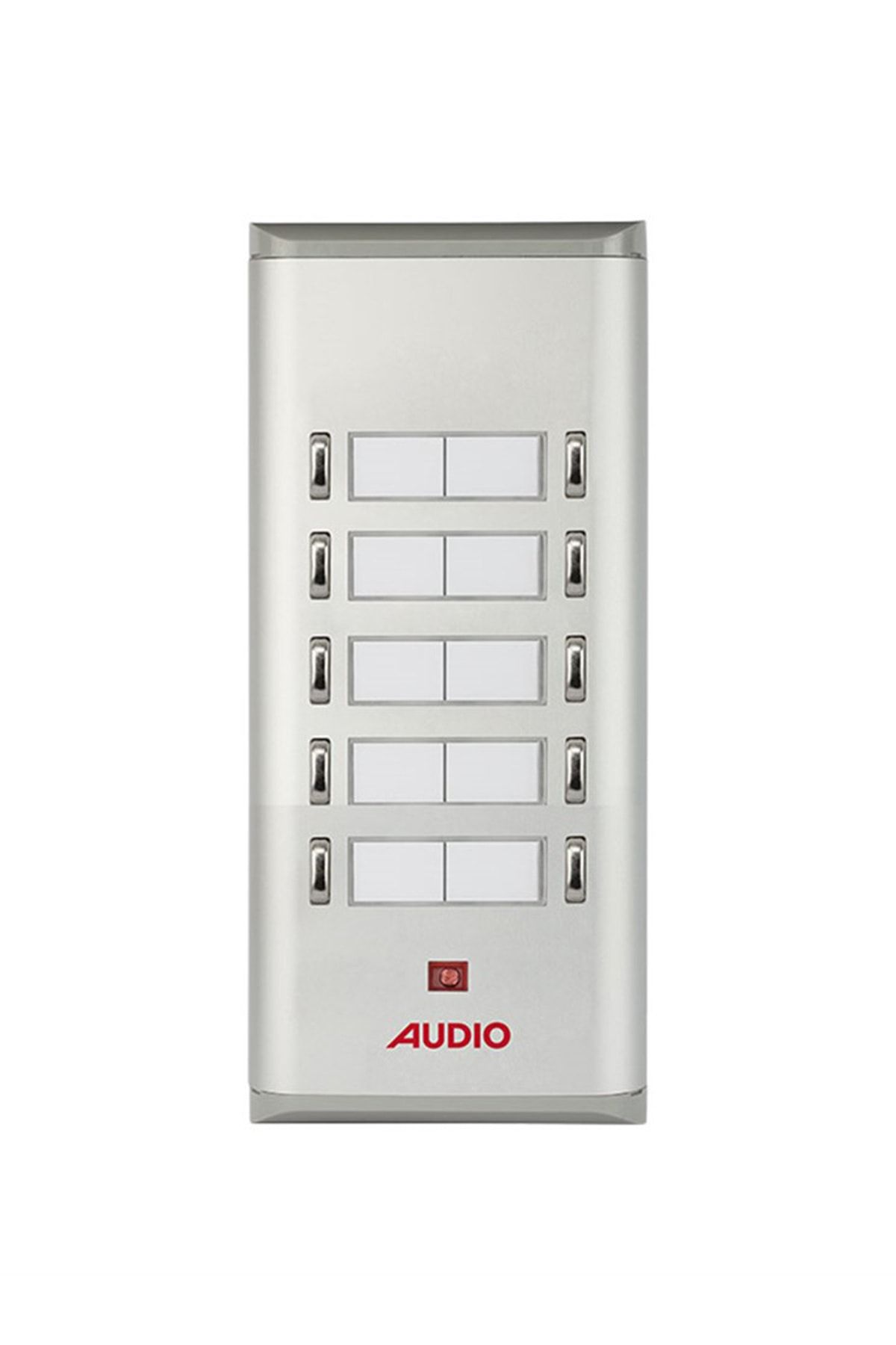 AUDİO 004851 E10 Yan Sıra Çift Butonlu Zil Panel 10'lu Basic Serisi