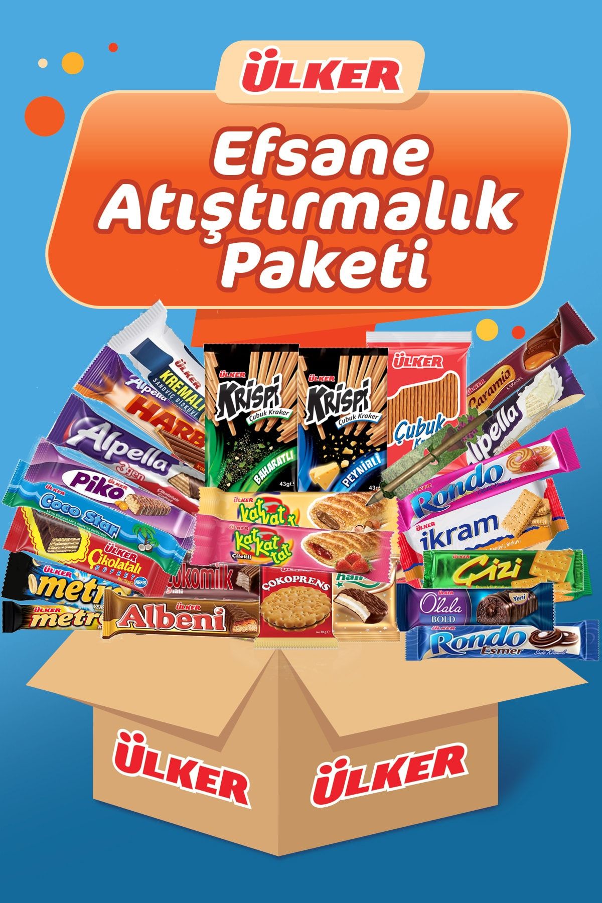 Ülker Efsane Atıştırmalık Paketi Dolu Dolu No:25. Yaşayan Kalem Hediyeli