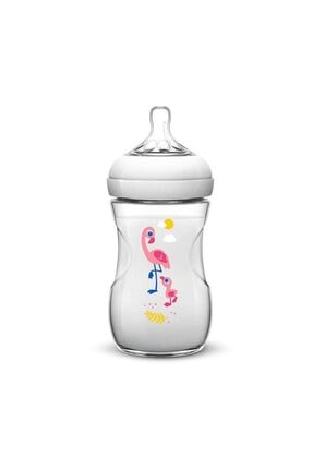 Natural Biberon Flamingo Desenli 260 ml Scf627/21 Image 0