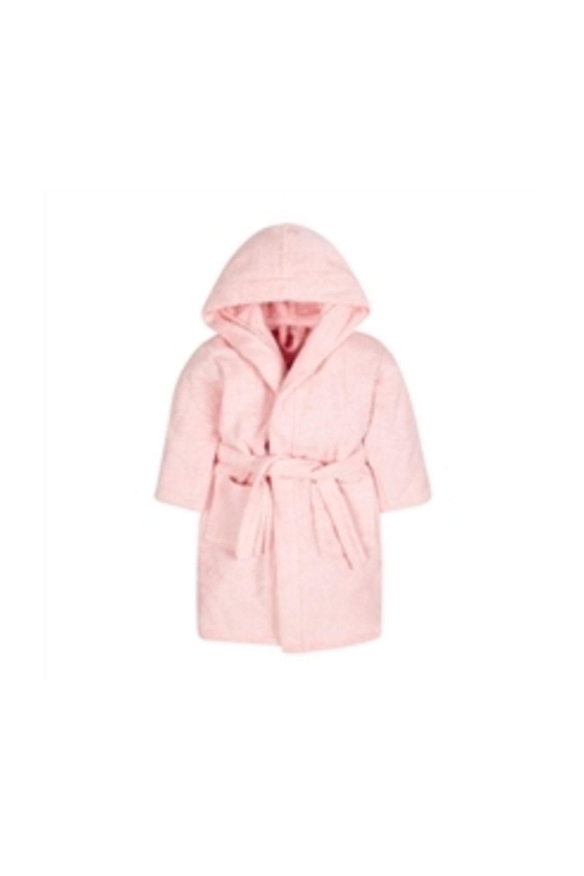 MOTHERCARE Kapşonlu Çocuk Bornozu Pamuklu Pembe Renk 0-2yaş Pure Cotton