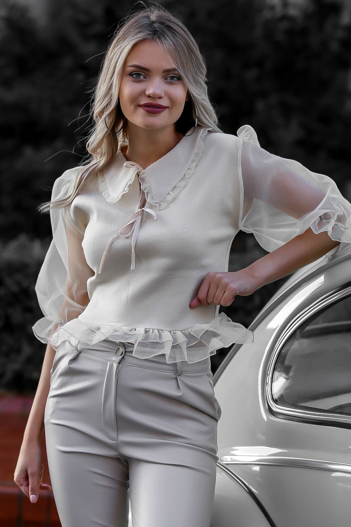 Ekru Chiccy Bluz Modelleri Fiyatlari Trendyol
