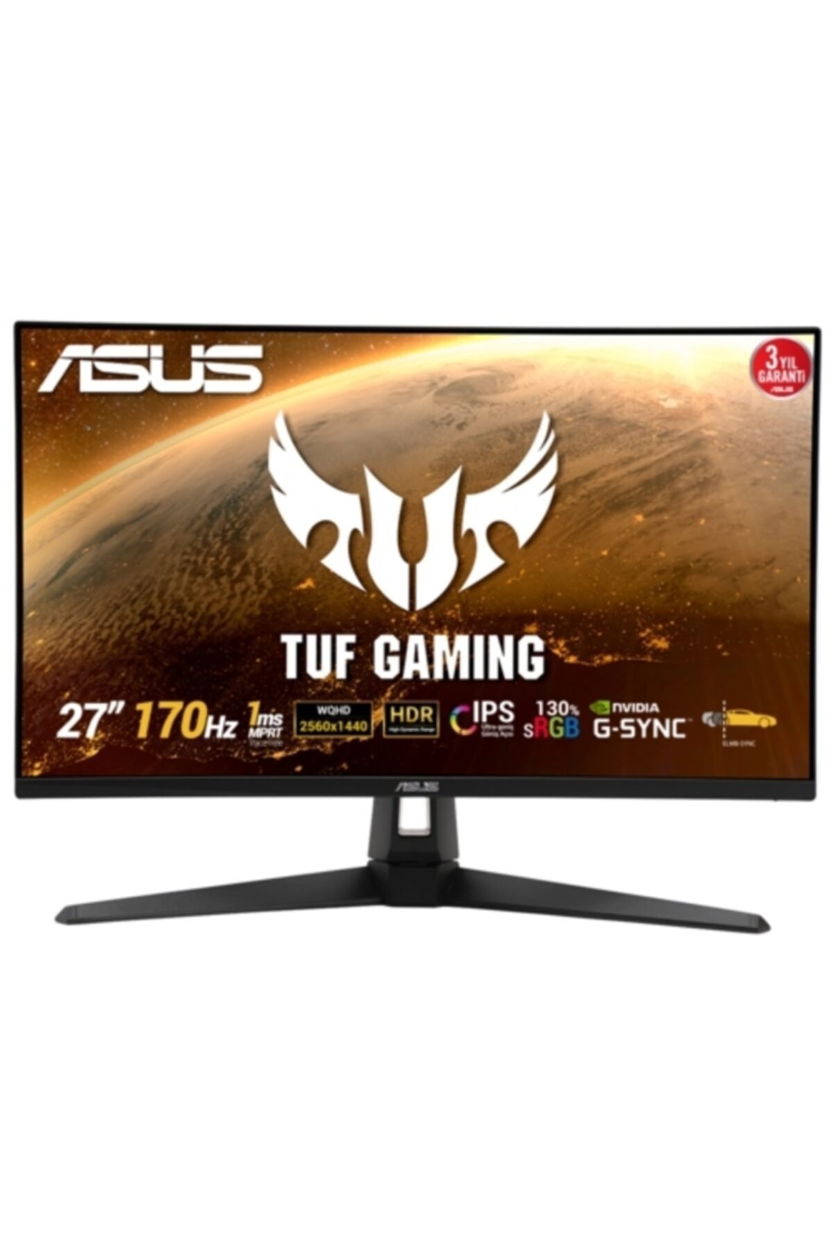ASUS 27 Vg27aq1a Ips Gaming Monitör 1ms Siyah