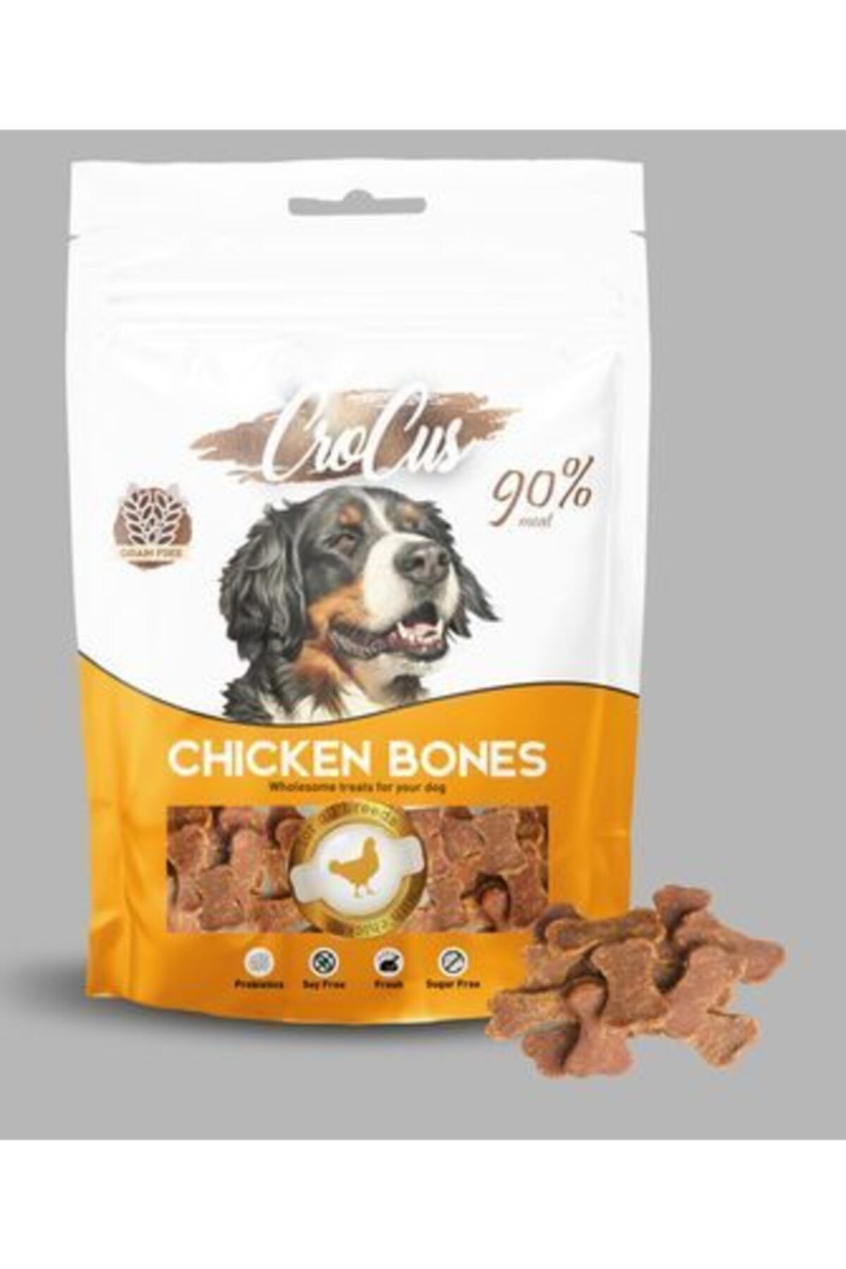 Crocus Bones Tavuklu Tahılsız Köpek Ödülü 80 Gr