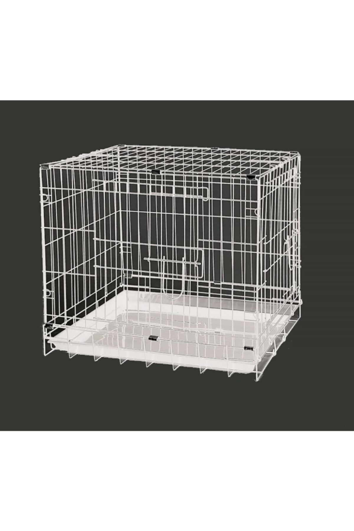 Dayang Köpek Kafesi Beyaz 61x44x50