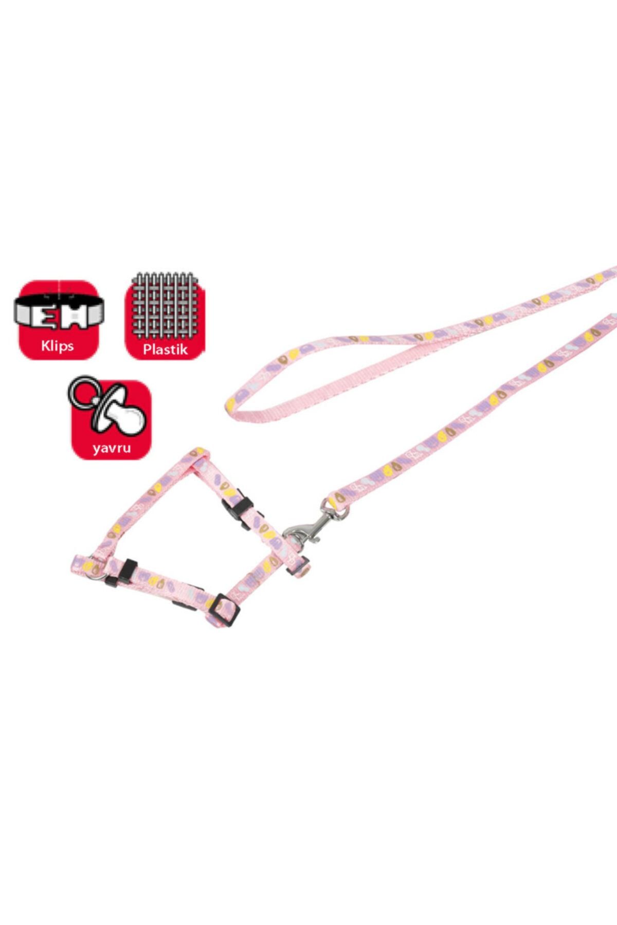 Karlie Karlıe Yavru Köp.göğ.tasma+uzatma 25-35cm Pembe