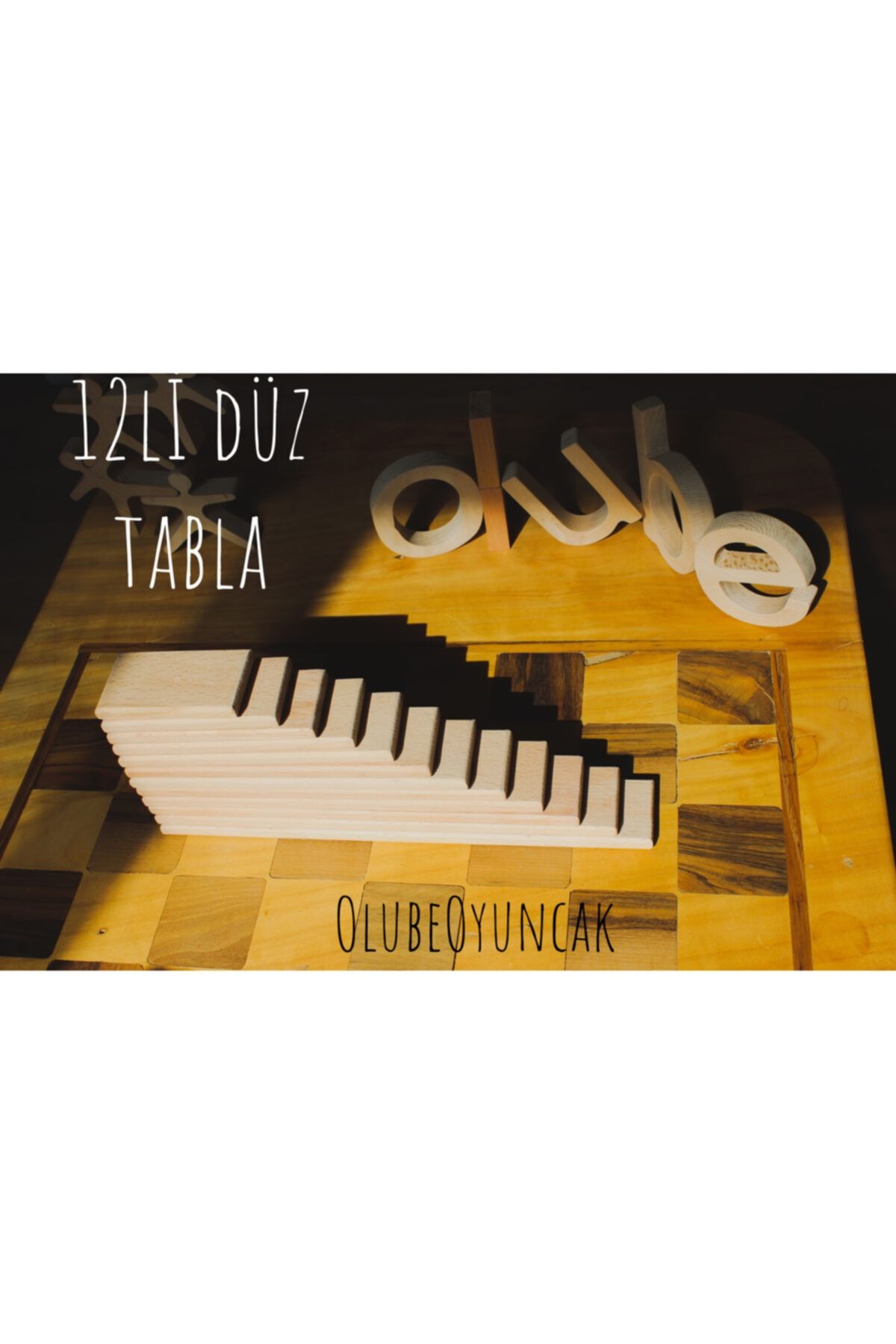 Olube Oyuncak 12li Düz Tabla(12 Li Merdiven)