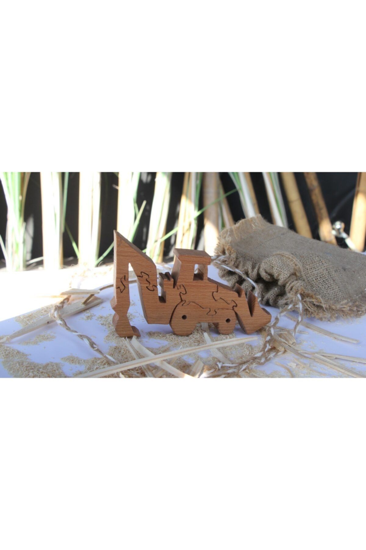 AŞIKTOYS Naturel Eğitici Kepçe Puzzle 15 Cm