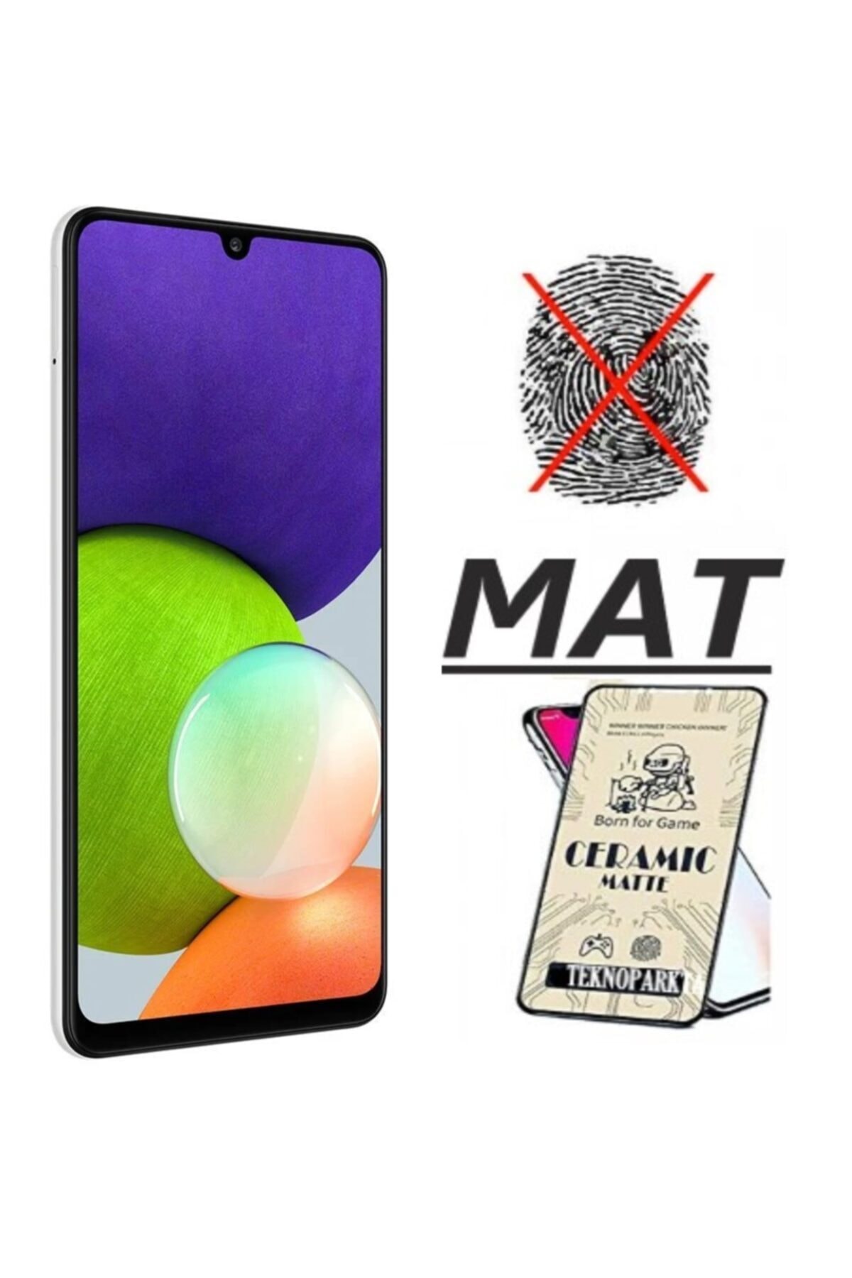 TEKNOPARKTA Samsung M22 Mat Seramik Cam Nano Esnek Kırılmaz Full Tam Kaplayan Ekran Koruyucu