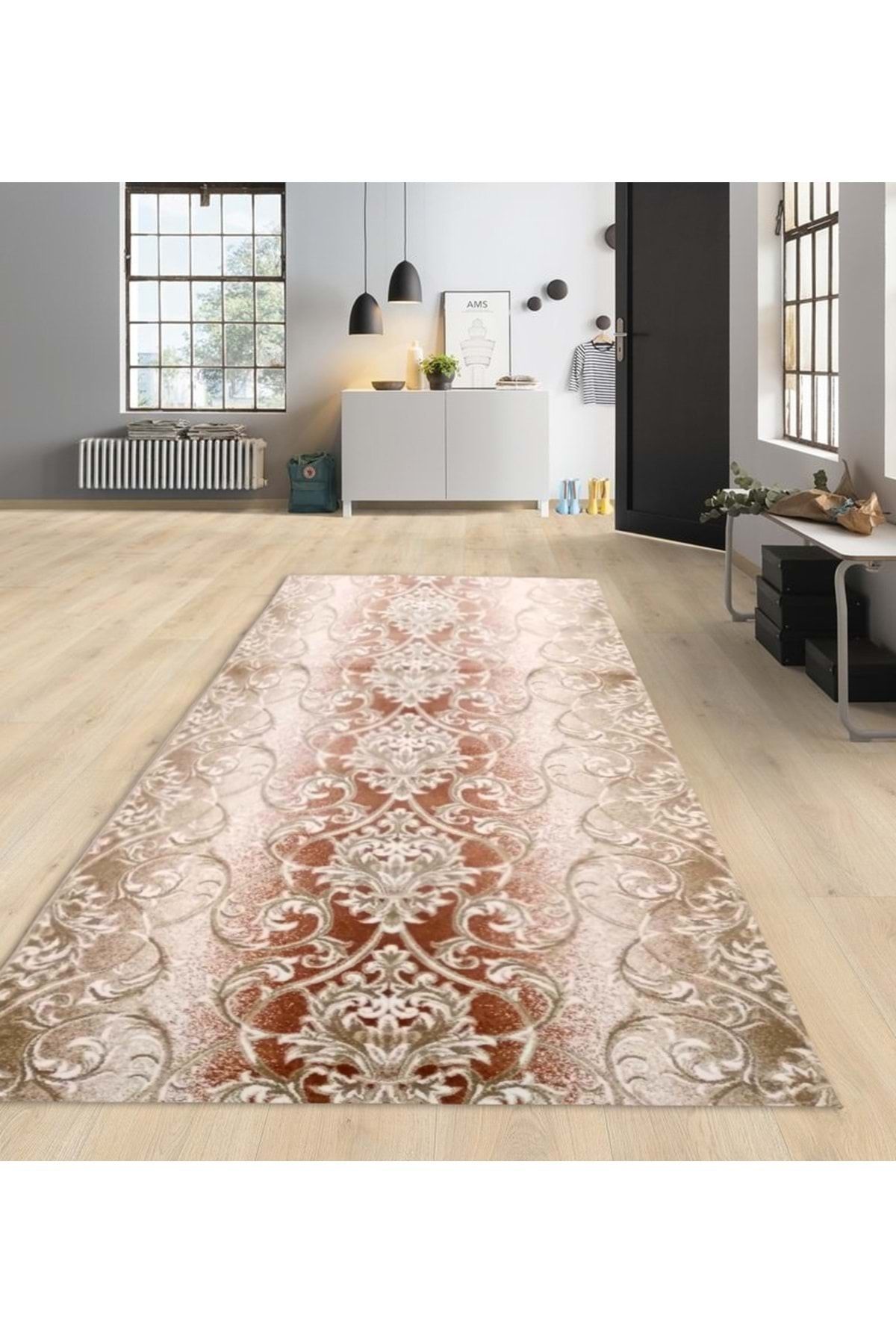 Pandora Halı Kesme Akrilik Yolluk Eni 120cm Desen6 120x350