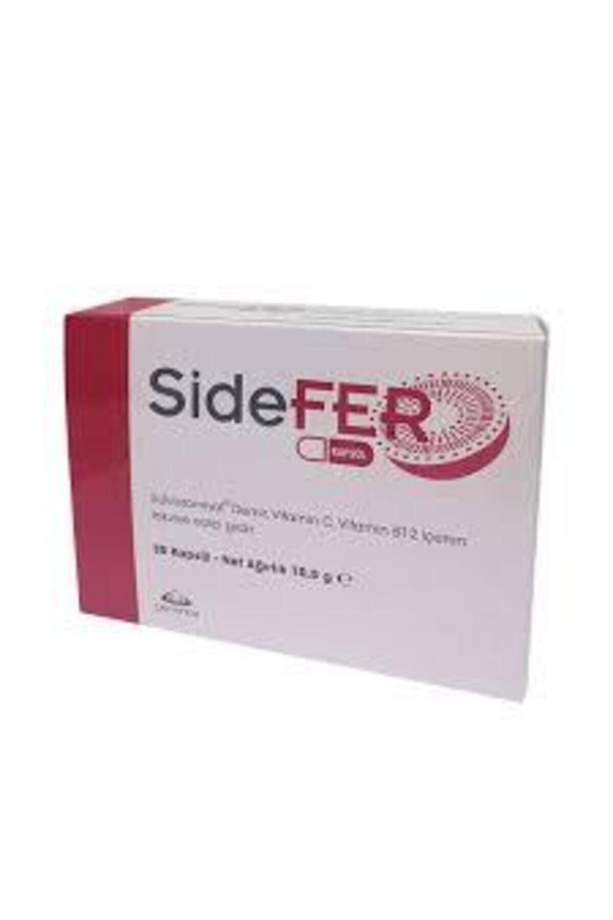 Sidefer Sukrozomiyal Demir Vitamin C Vitamin B12 30 Kapsül Takviye