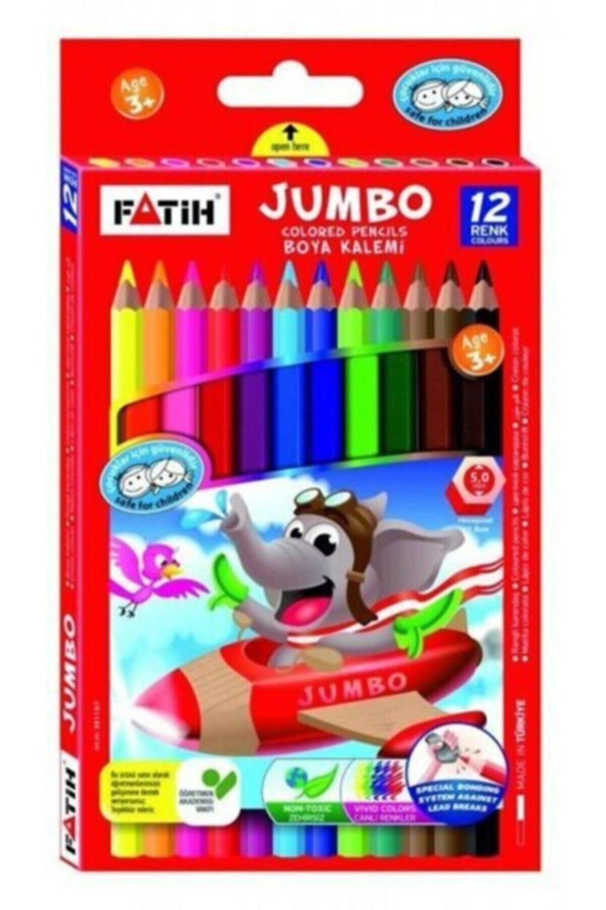 Fatih Jumbo Tam Boy Boya Kalemi 12 Renk