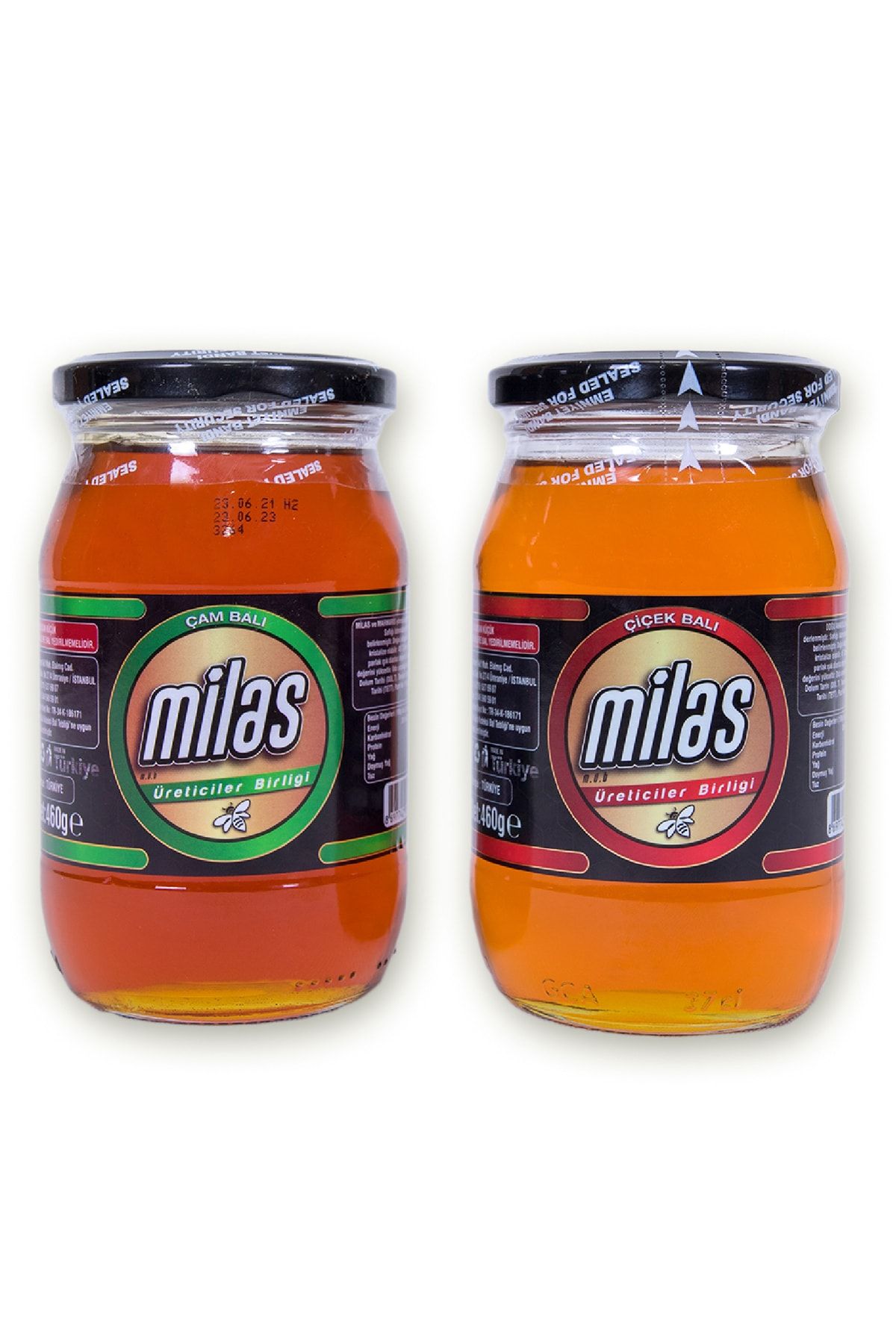 MİLAS ÜRETİCİLER BİRLİĞİ Süzme Çiçek Balı 460 gr Süzme Çam Balı 460 gr
