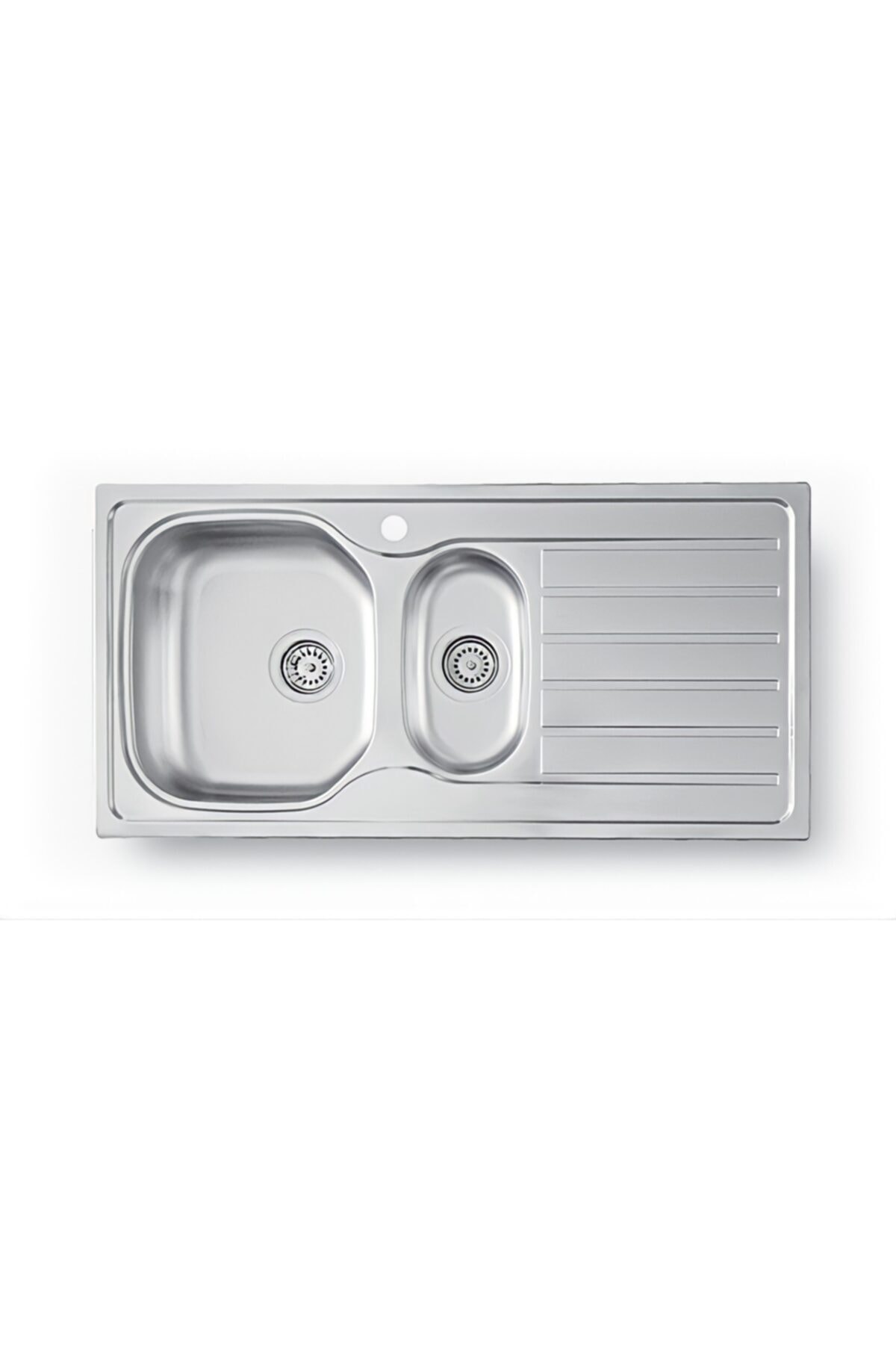 Artenova Evyelüks 1,5 Hazneli , Damlalıklı Evye 500x1000 Mm (SİFON DAHİLDİR)