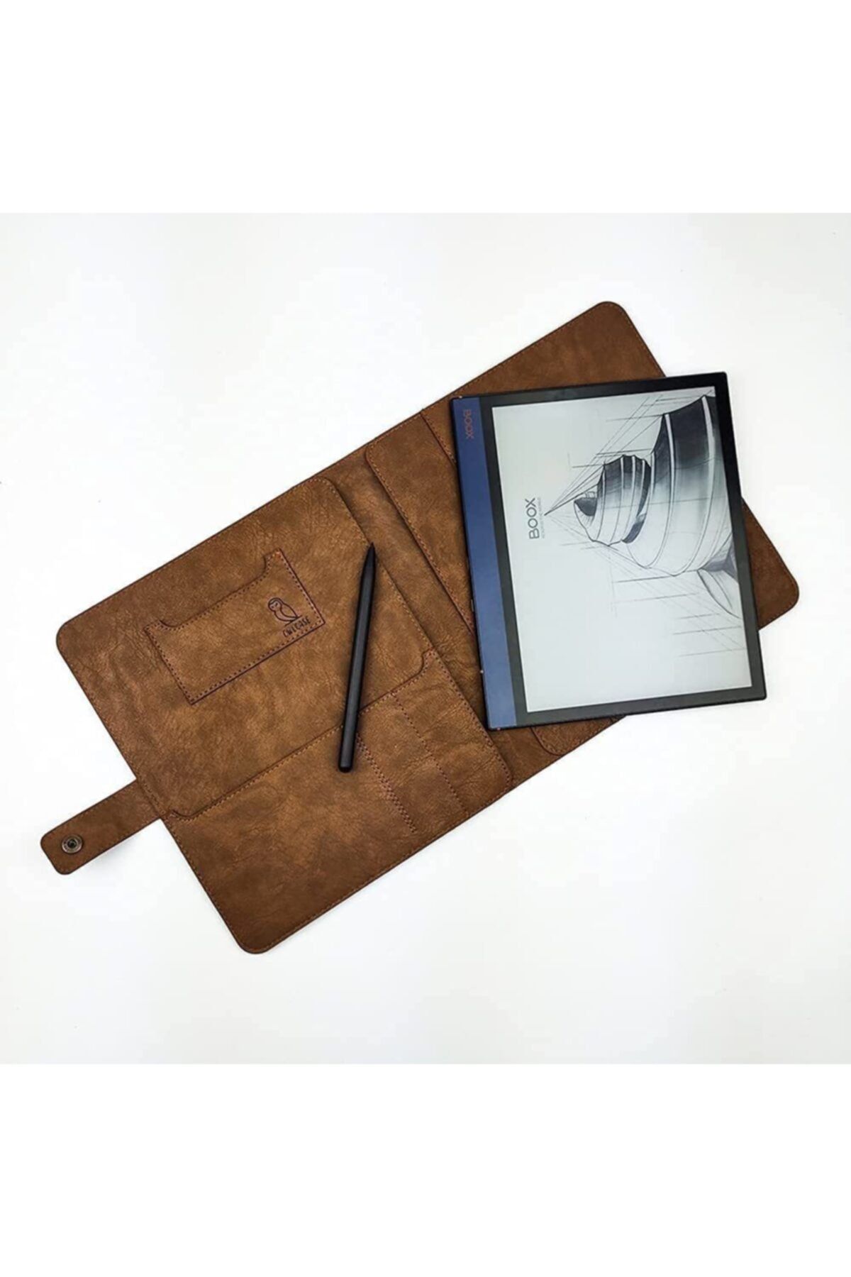 OWL LEATHER Onyx Boox Note Air E Kitap Okuyucu Organizer Kılıf