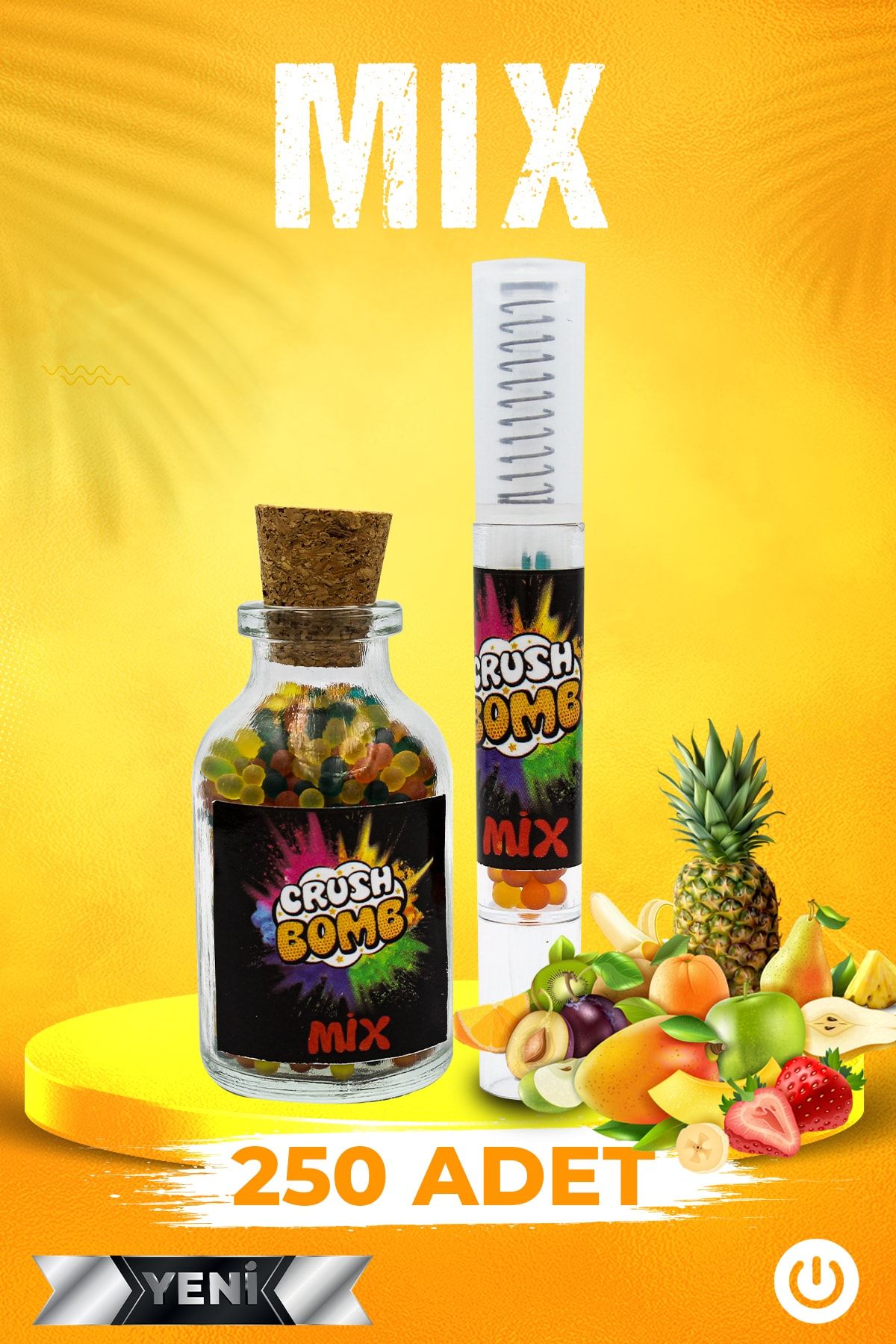 Crush Bomb Mentol Sepeti Mentol Topu 250 Adet Mix Switch Double Fusion Mentol Makinesi