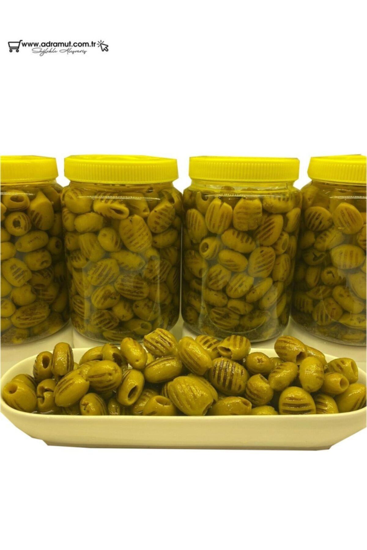 Kınalıkuzu Izgara Özel Közlenmiş Yeşil Zeytin 1000 Gr