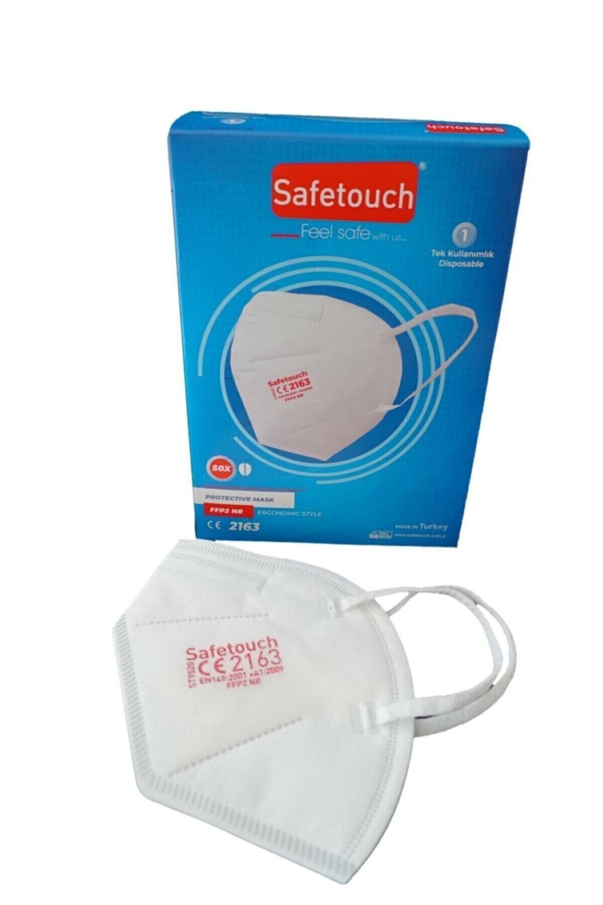 SAFETOUCH Ffp2 Ce Ve Iso Sertifikalı 50 Adet Kırmızı Baskı