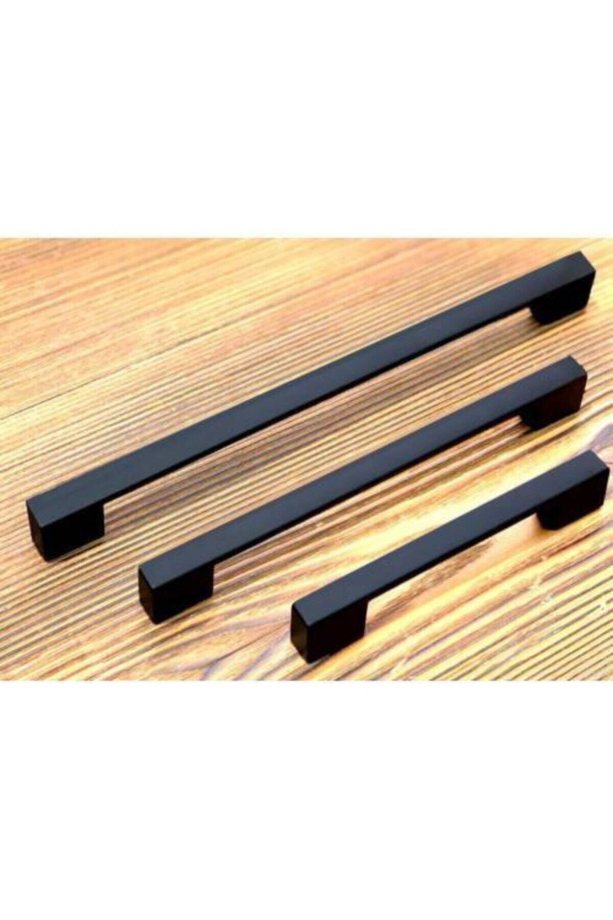 TRS MOBAKS Trs Nergis Köprü Mat Siyah 128 Mm Mobilya Dolap Çekmece Vestiyer Kulp