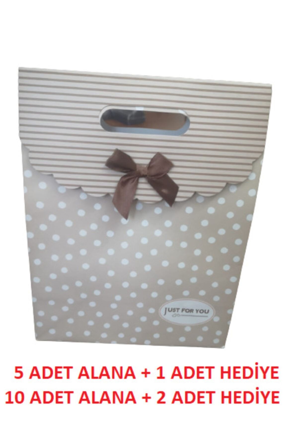 TRUFFY Büyük Boy Gri-beyaz Puantiye Çırtlı Kapaklı Karton Hediye Çantası En:24,5cmboy:31,5cmderinlik:12,5cm