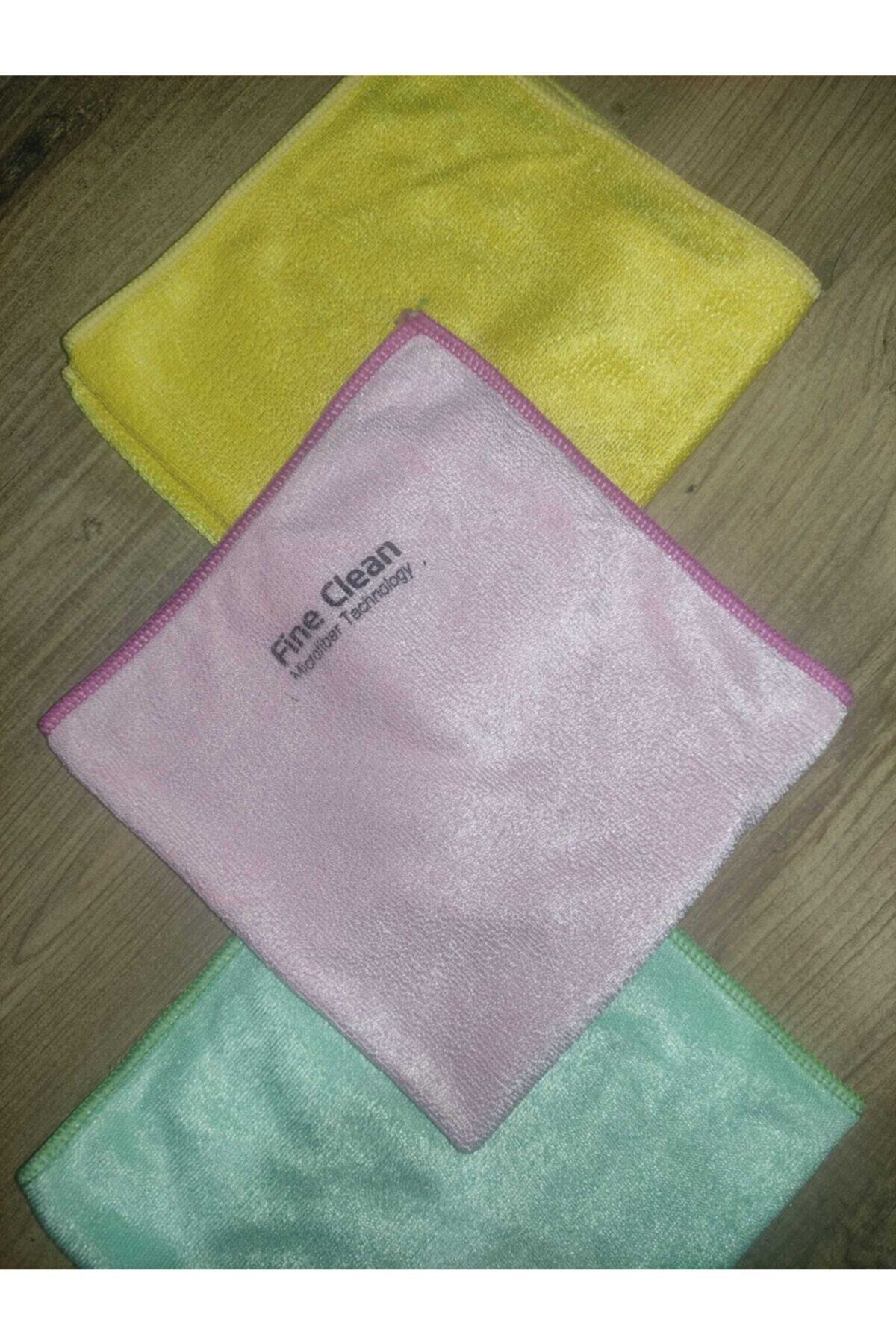 Fine Clean ( 3 Adet ) Mikrofiber Sihirli Yağ Ankastire Ocak Davlumbaz Bezi 40*40