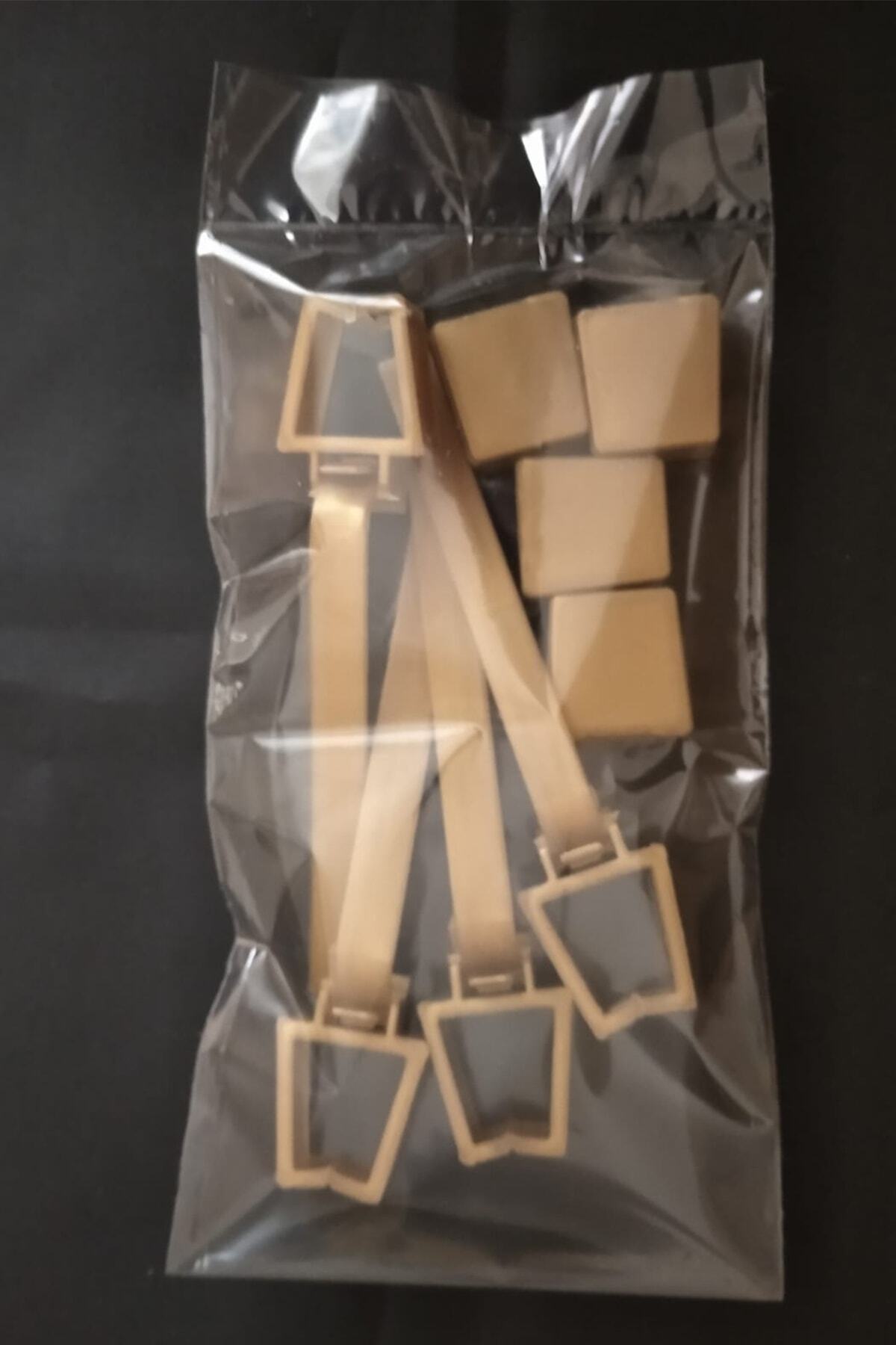 Konur Store Rustik Perde Korniş Ray Kelepçesi Ve Kapak (4 Adet-altın Rengi)