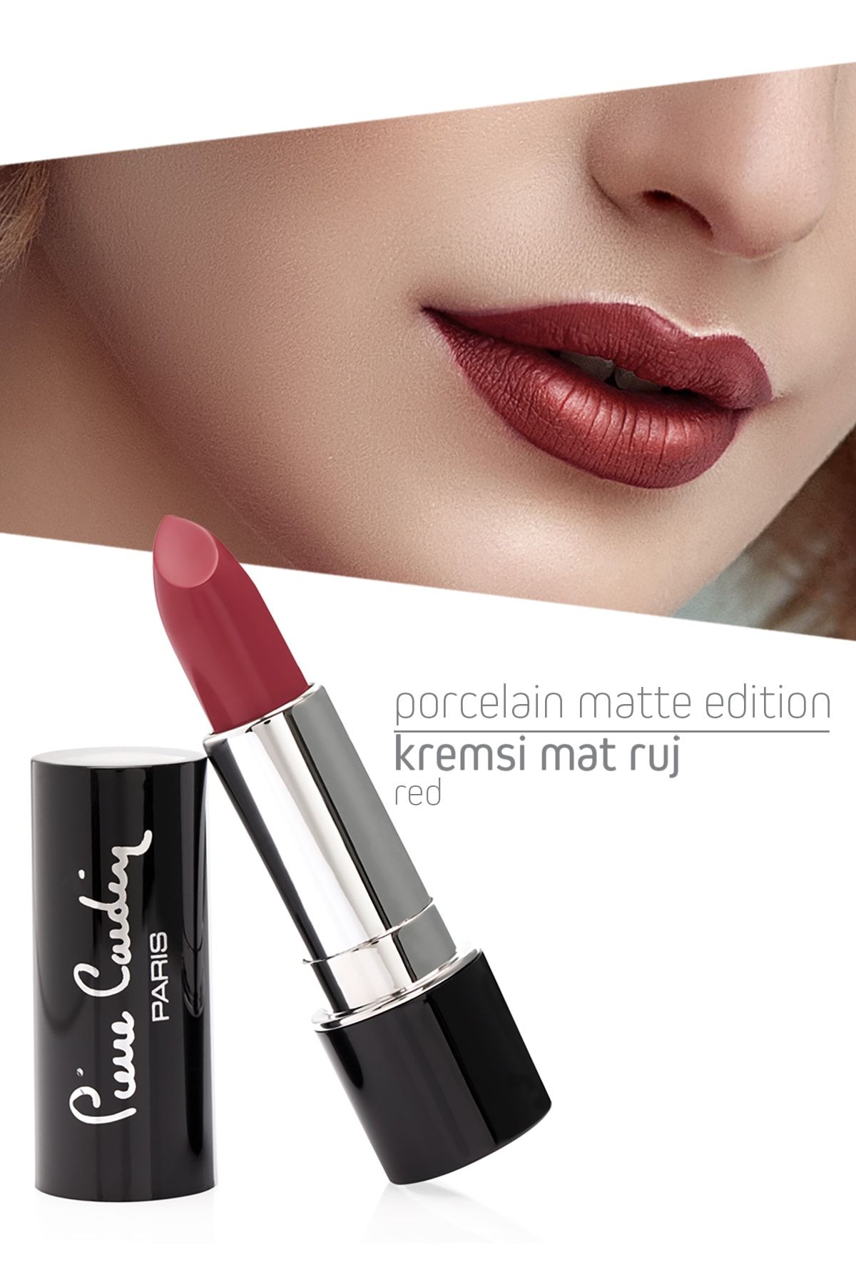 Pierre Cardin Porcelain Matte Edition Lipstick - Red - 216