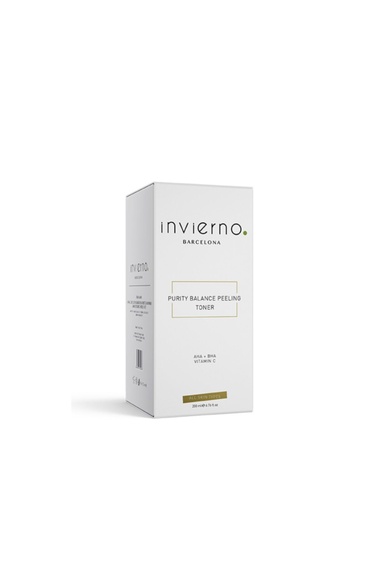 Invierno Barcelona LLC. Canlandırıcı Ve Rahatlatıcı Tonik / Purıty Balance Peelıng Toner