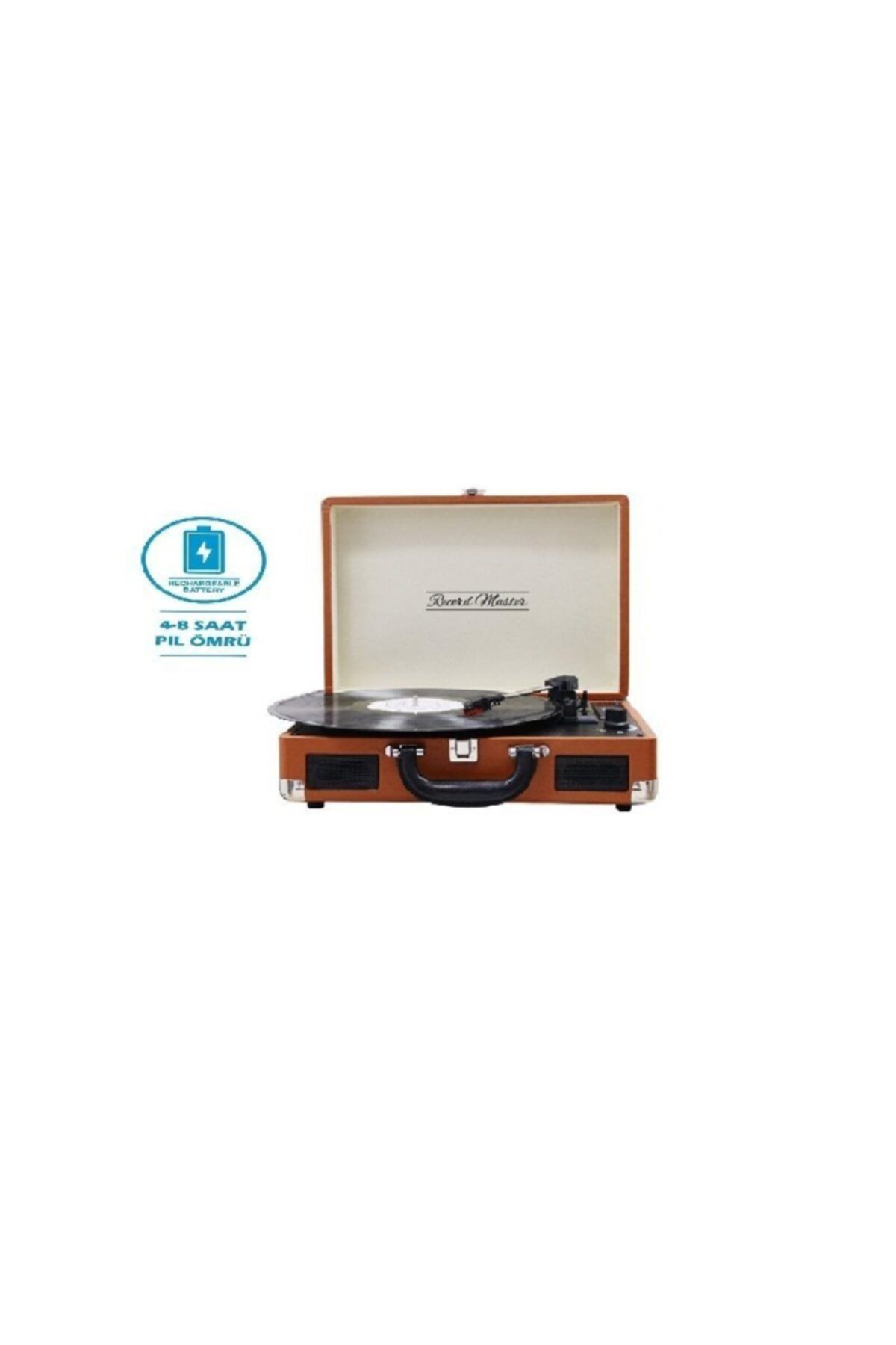 Record Master T310ch Kahverengi Çanta Pikap (plak Çalar)