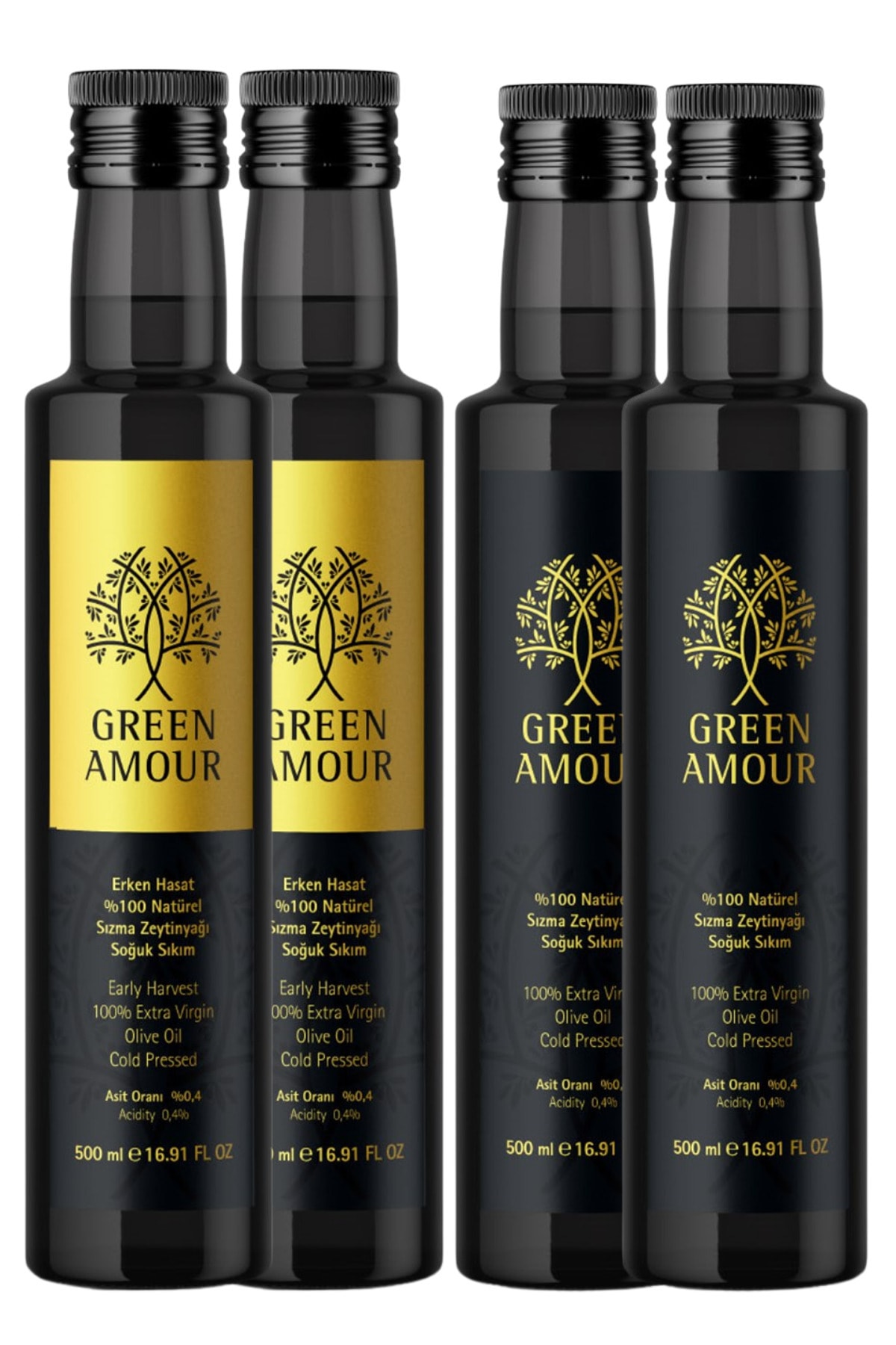 Green Amour Gurme Paket Zeytinyağı Düşük Asit Yüksek Polifenol