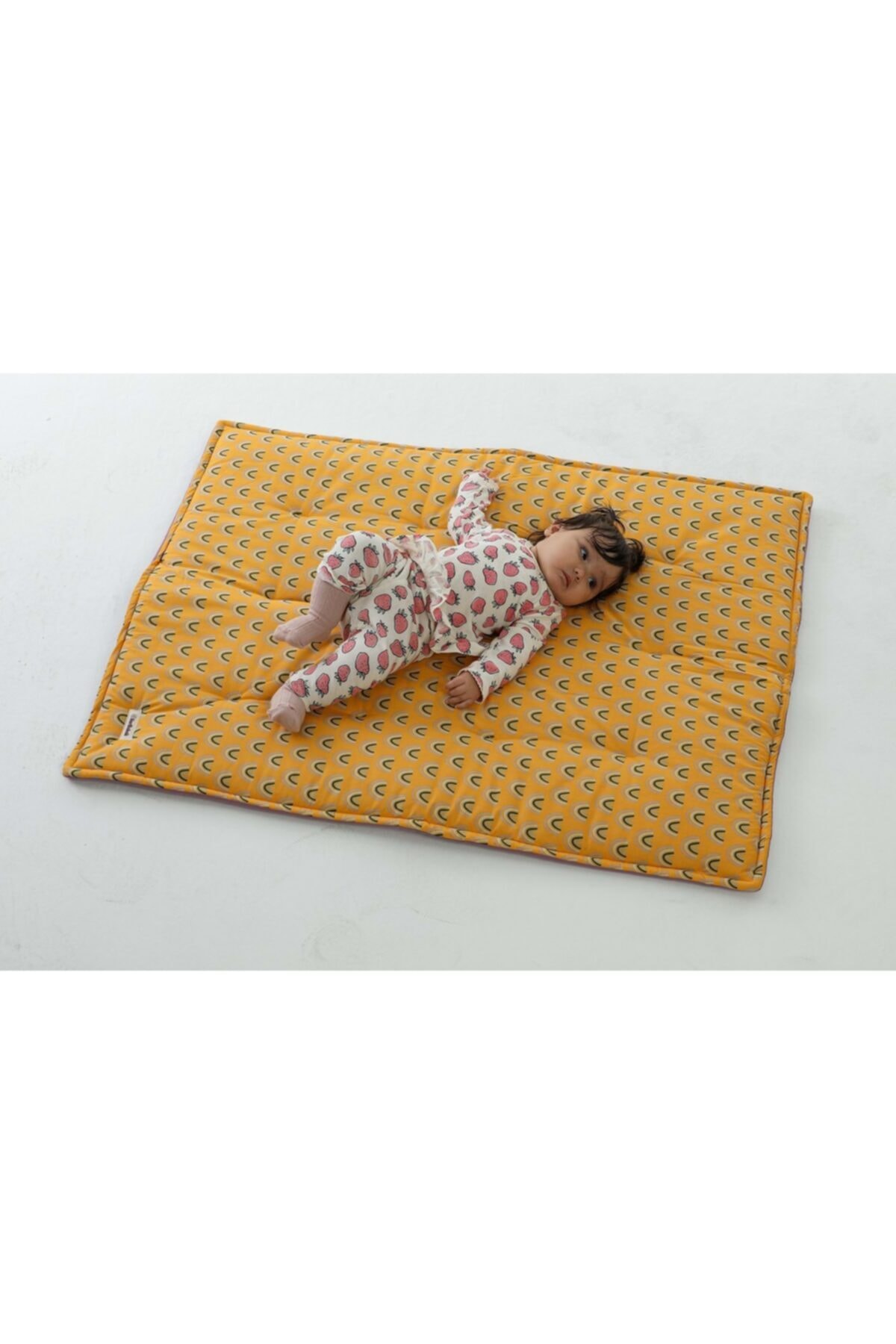 HERBEBEK Dikdörtgen Oyun Matı - Turuncu Gökkuşağı