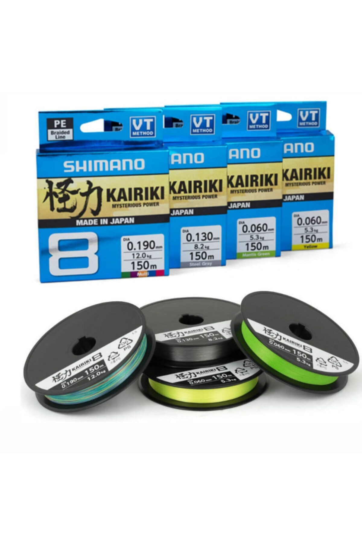 Shimano Kairiki 8 150m Mantis Green Ip Misina