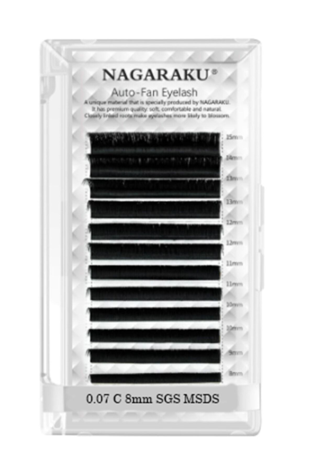 NAGARAKU Kolay Volüm Çek-tak Kirpik 0.07c 8mm