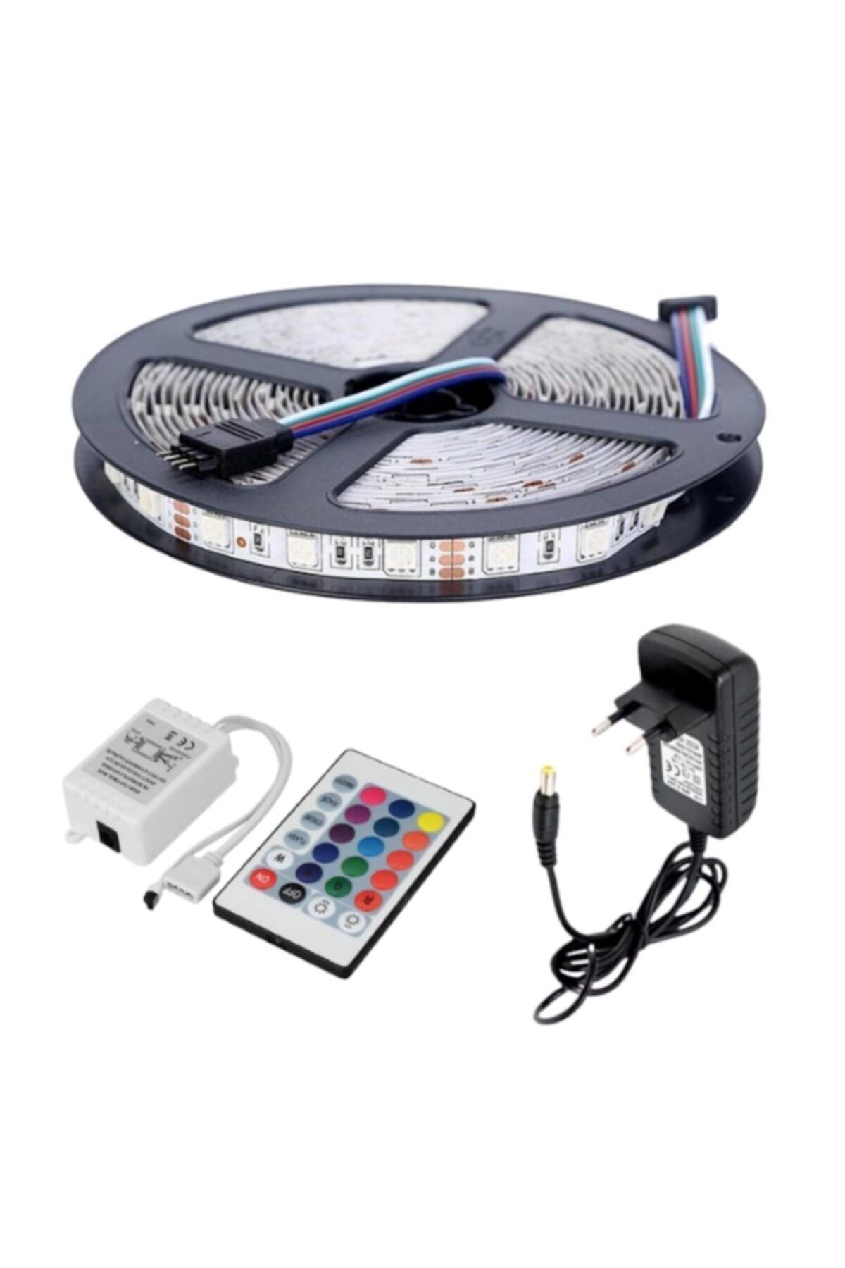 thorqtech Şerit Led Rgb 5 Metre 5050 Smd Double Pcb 300 Ledli Tak Çalıştır