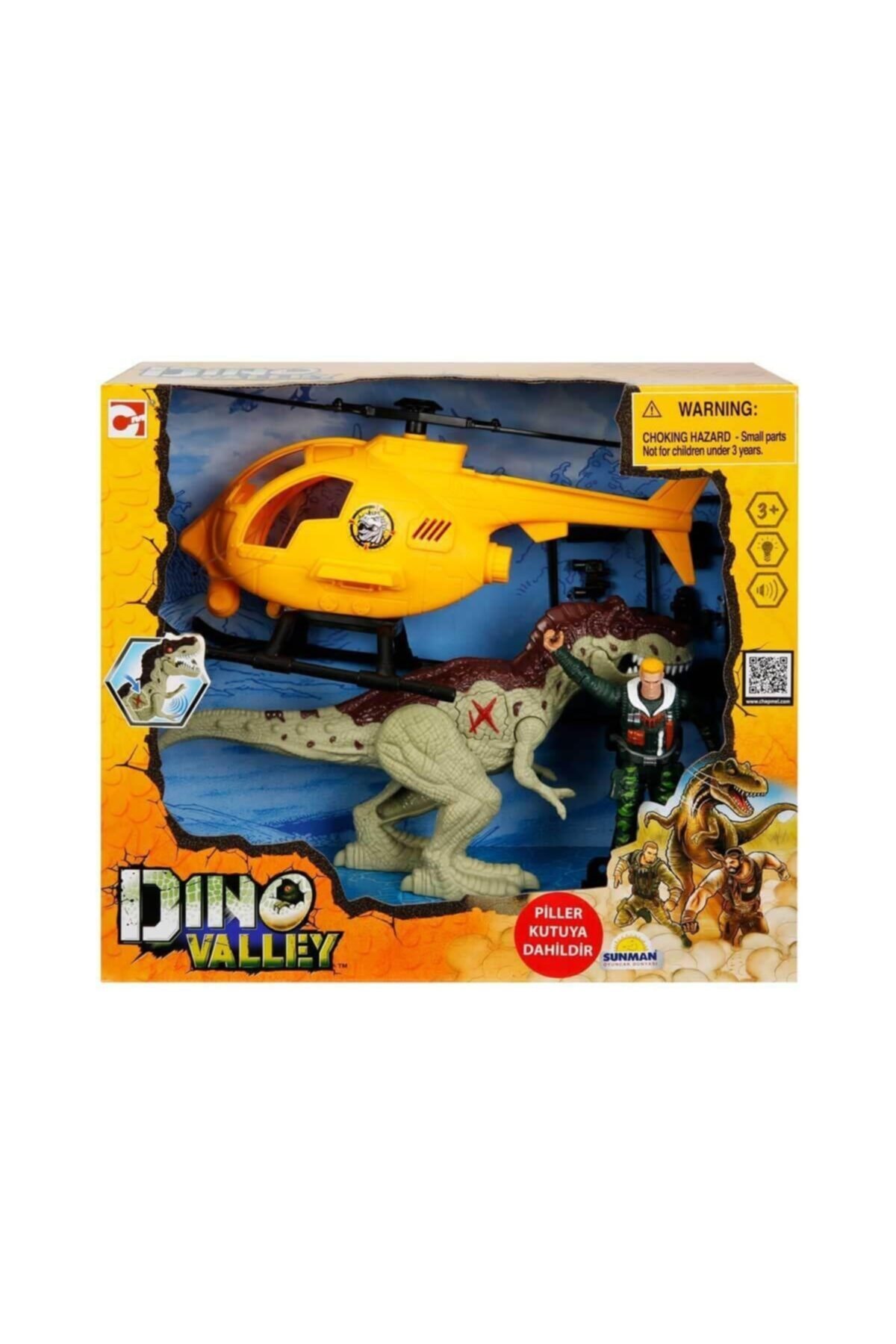 Sunman 42084 Sesli Ve Işıklı Dino Valley Helikopter