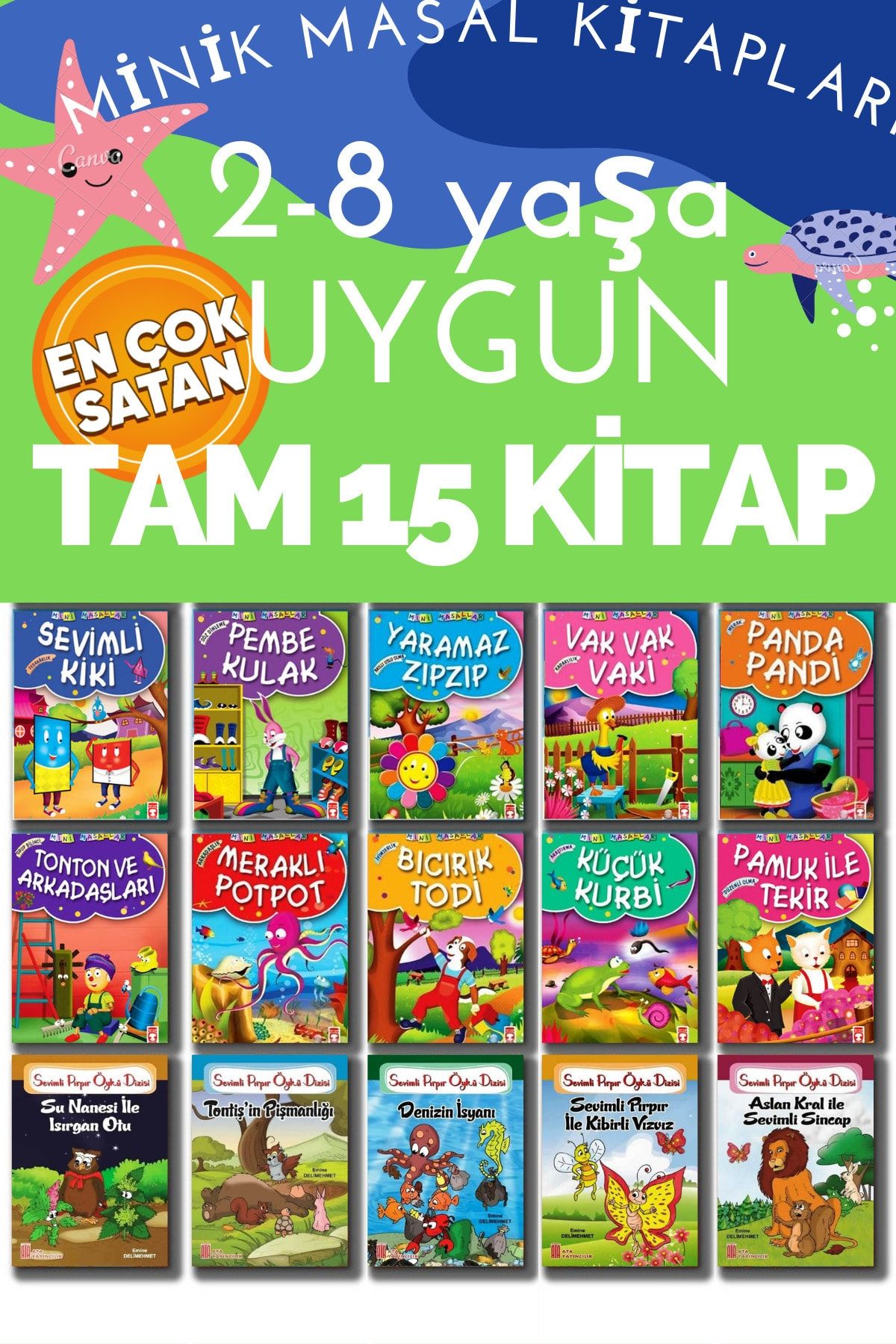 Timaş Çocuk 2-8 Yaşa Uygun Okumayı Sevdiren Minik Masal Kitapları