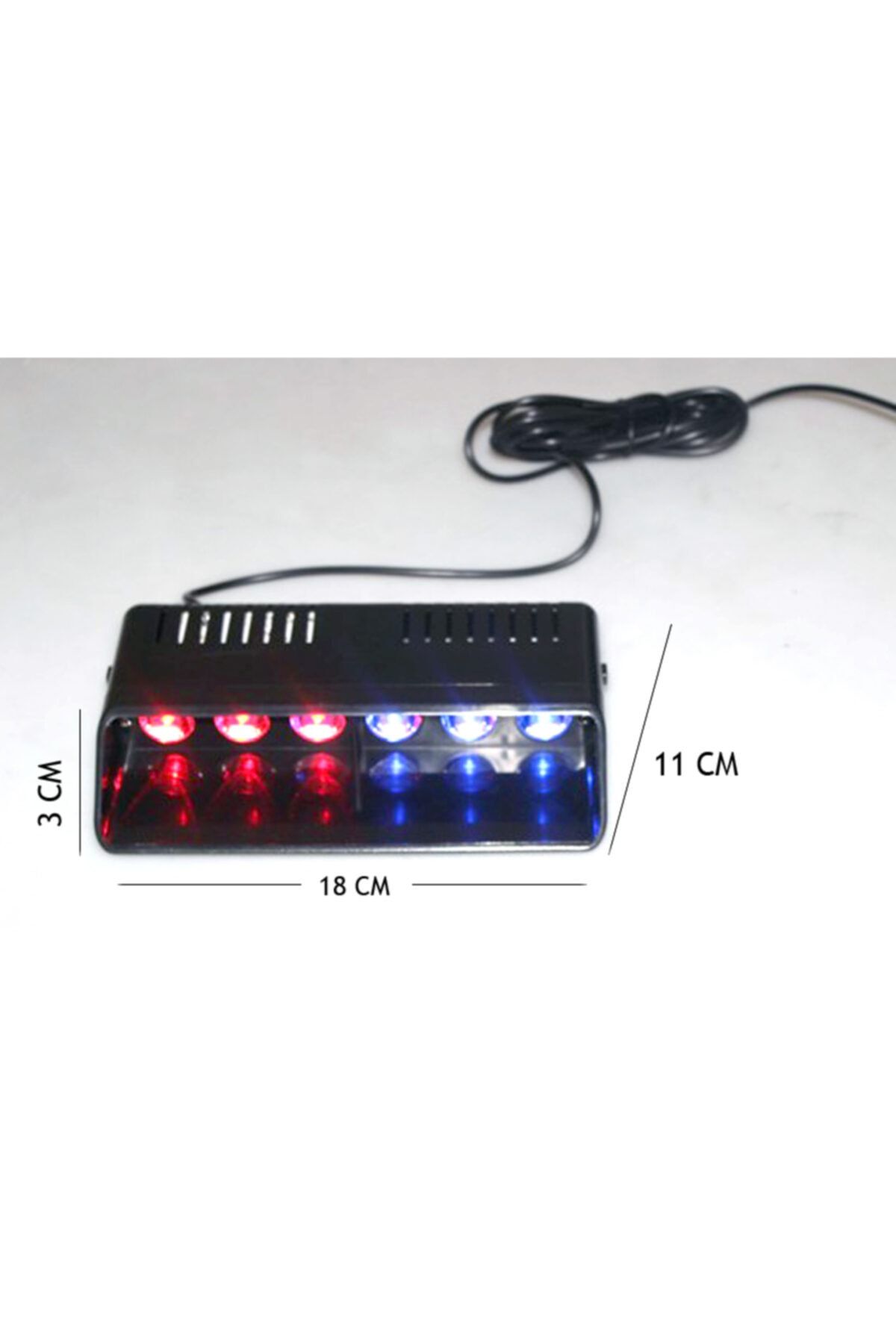 Angel Of Life Space Flaş Led Çakarlı 6w Kırmızı-mavi 8 Fonksiyonlu / Lapa174