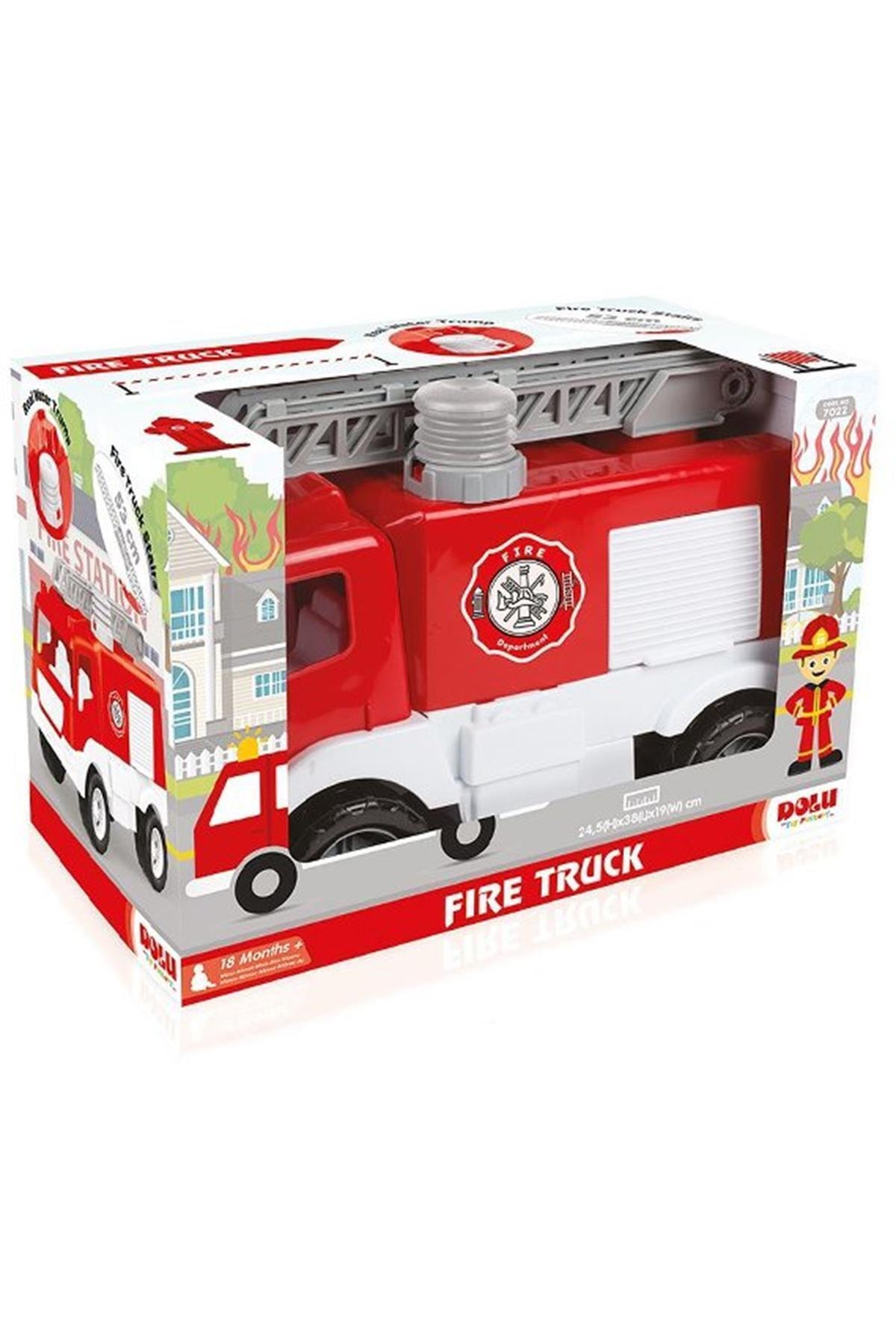 DOLU OYUNCAK 7022 Dolu Itfaiye Kamyonu 38 Cm