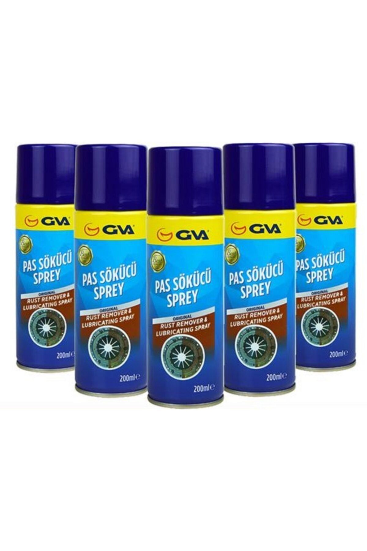 GVA 12 Pas Sökücü Ve Yağlayıcı (çok Fonksiyonlu) Sprey 200ml 1 Koli
