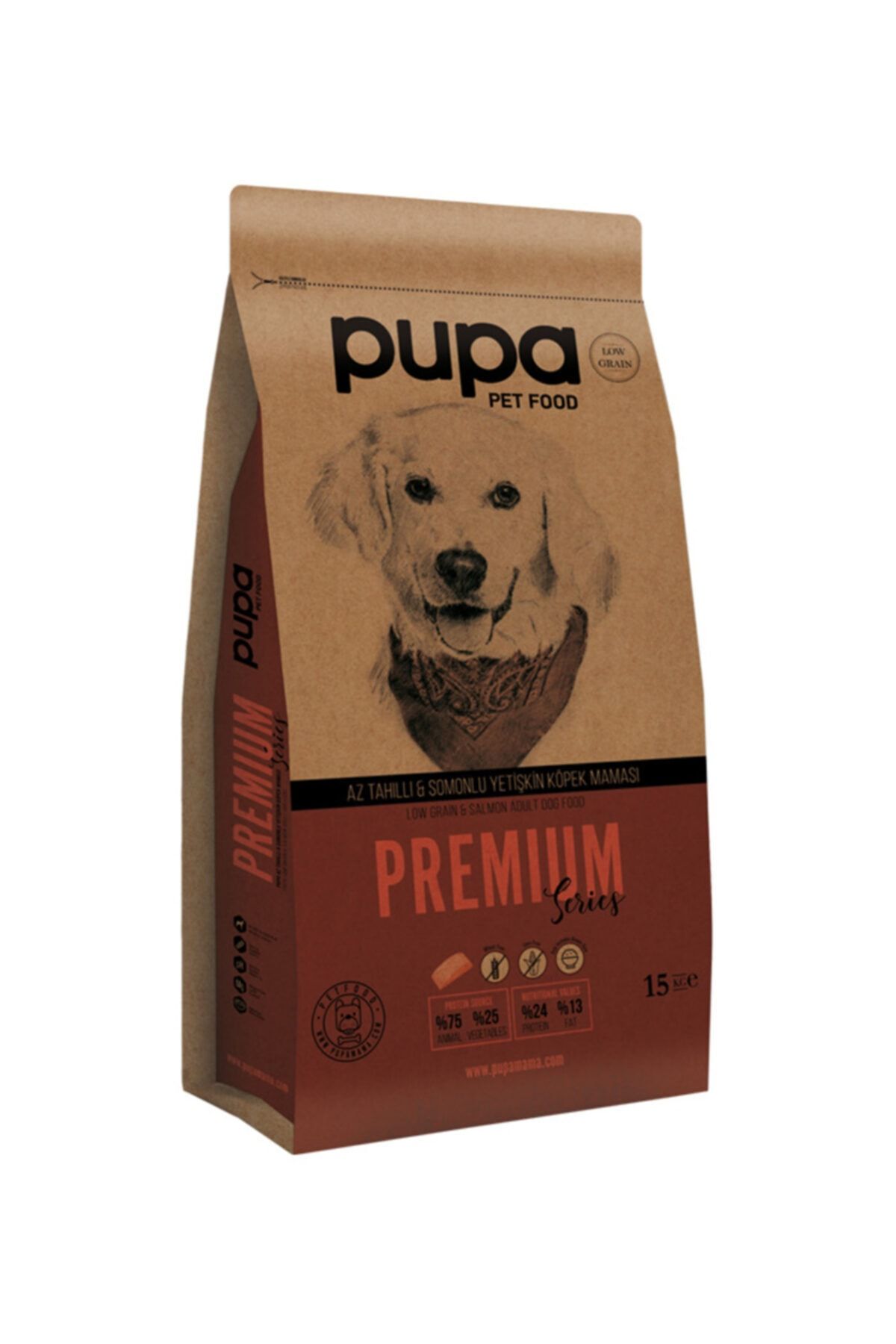 Pupa Az Tahıllı  Somonlu Yetişkin Köpek Maması