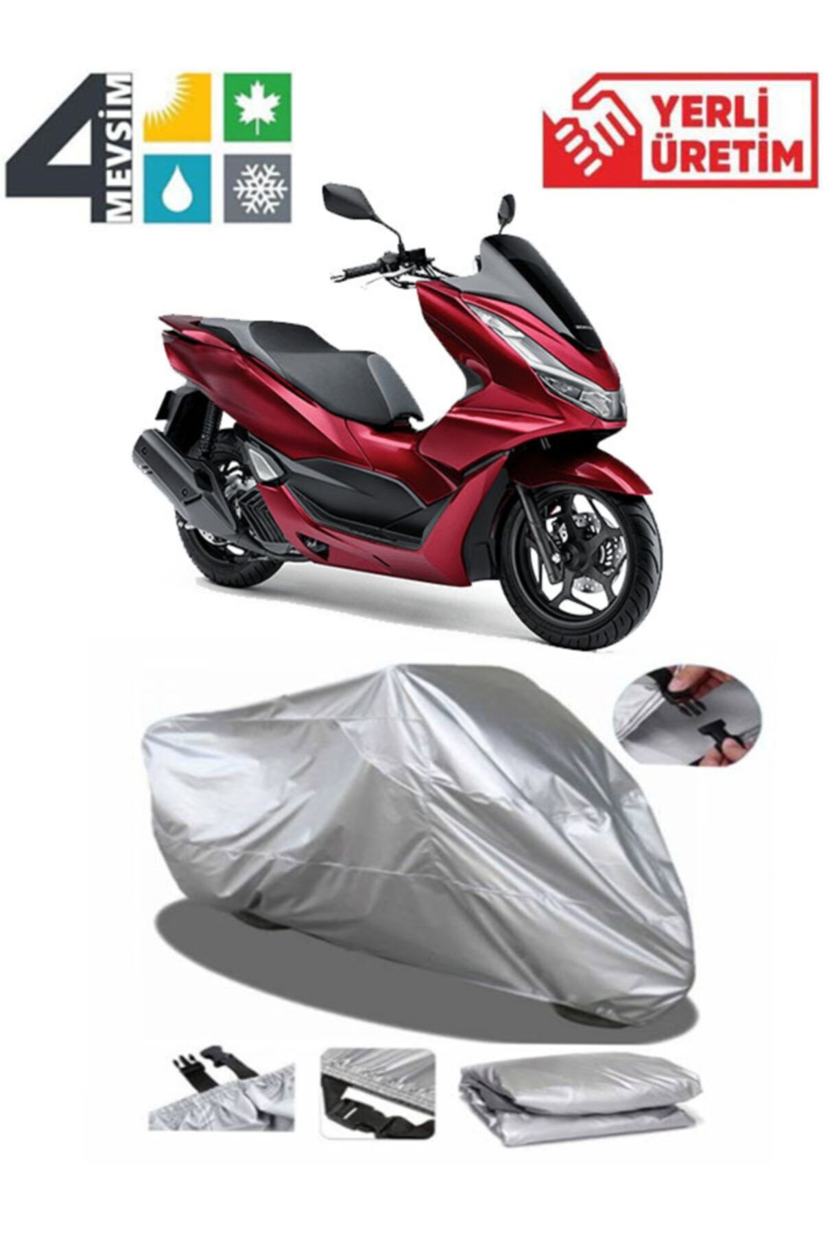 AutoEN Honda Pcx 125 Motosiklet Brandası Motosiklet Örtüsü Bağlantı Tokalı