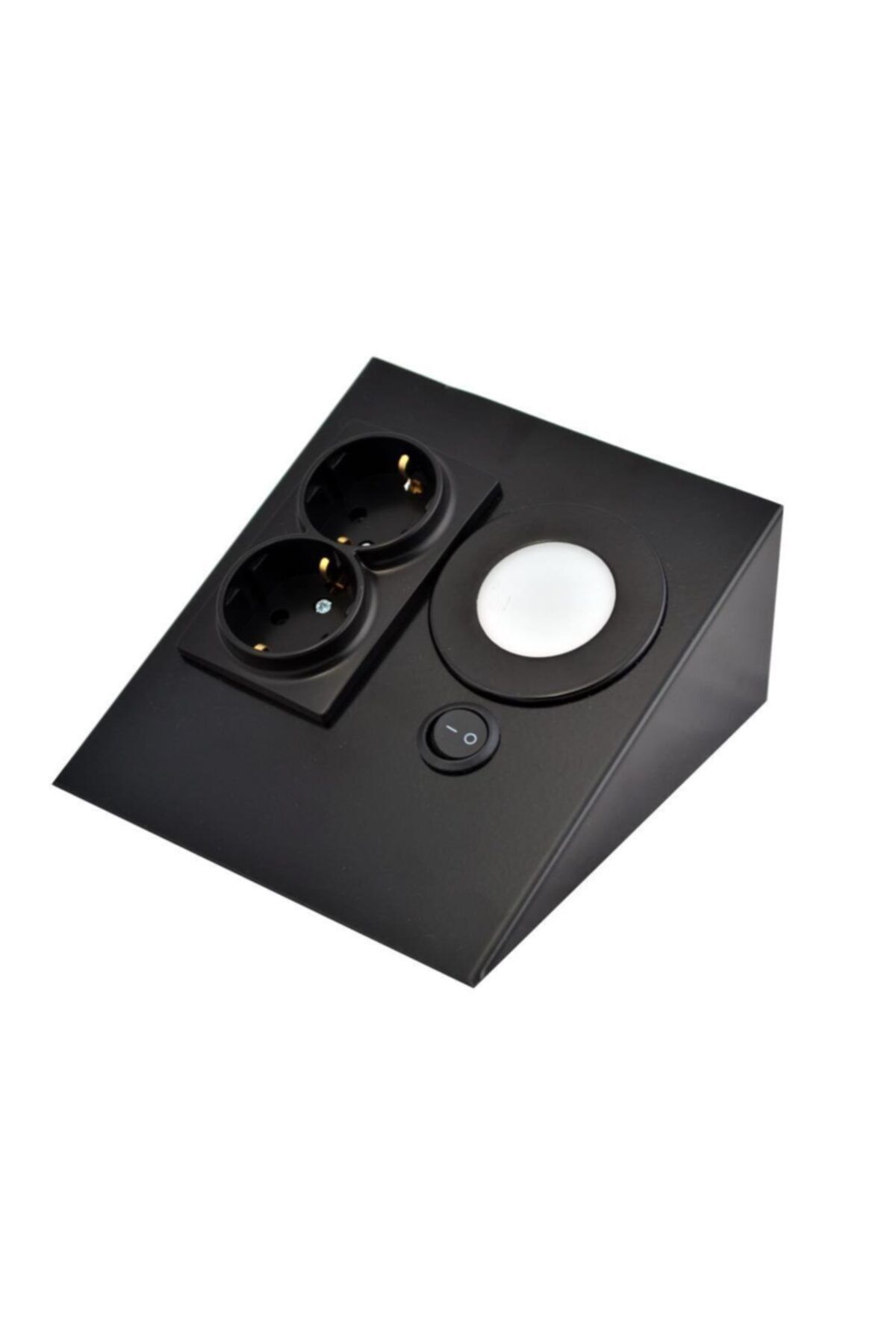 tONy Lighting Dolap Tezgah Altı Paslanmaz Metal Led Aydınlatmalı Priz