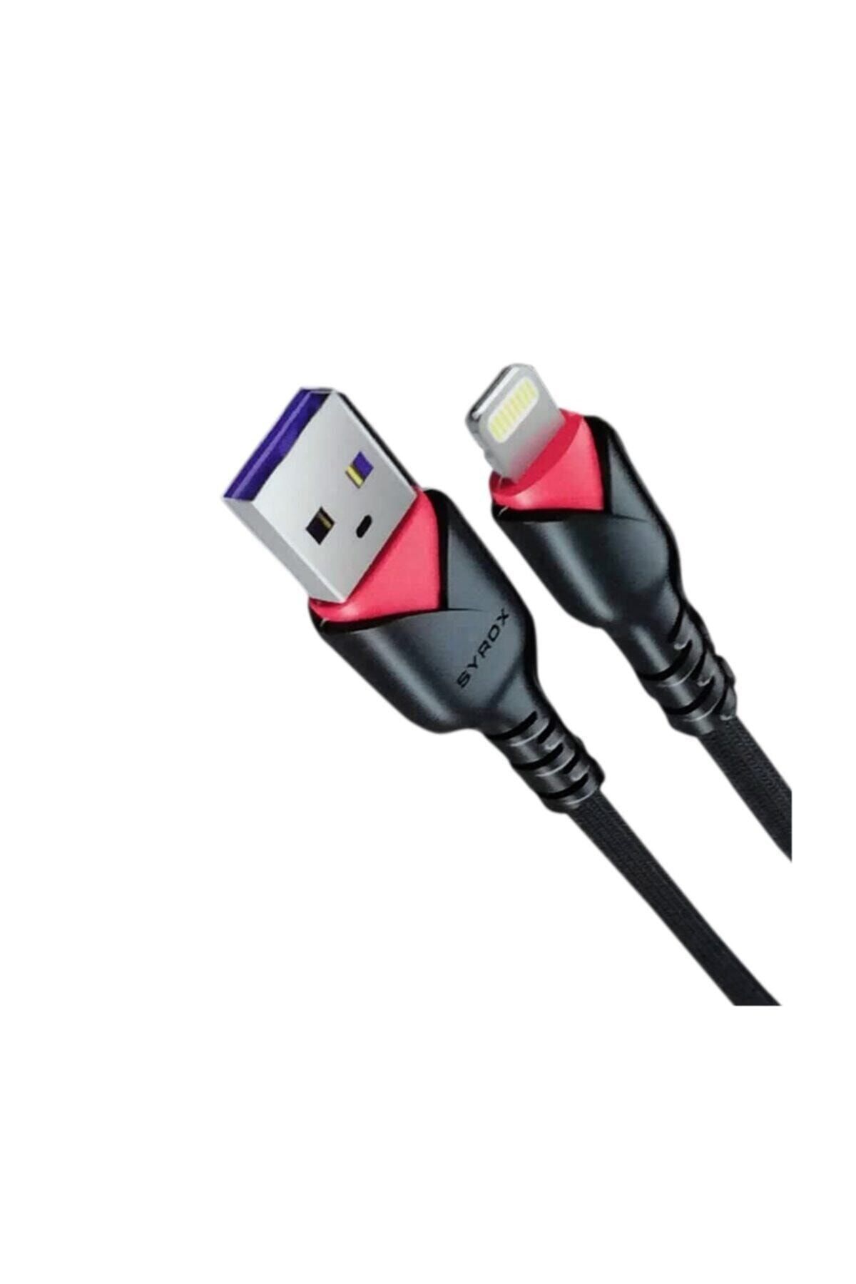Syrox C93 2.0a Iphone Lightning Şarj Ve Data Kablosu Siyah